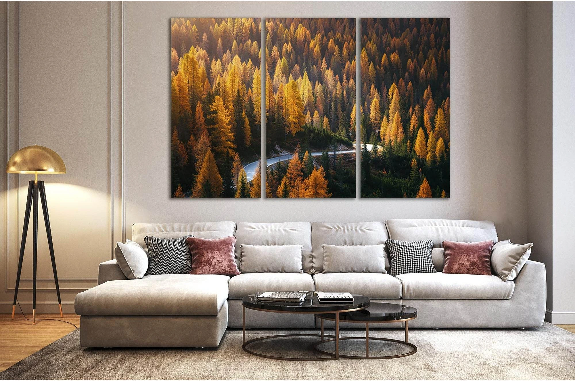 National Park Tre Cime Di Lavaredo №Sl21 Ready to Hang Canvas Print - Zellart Canvas Prints 0new, ALL_Products, Nature & Landscapes Canvas Print