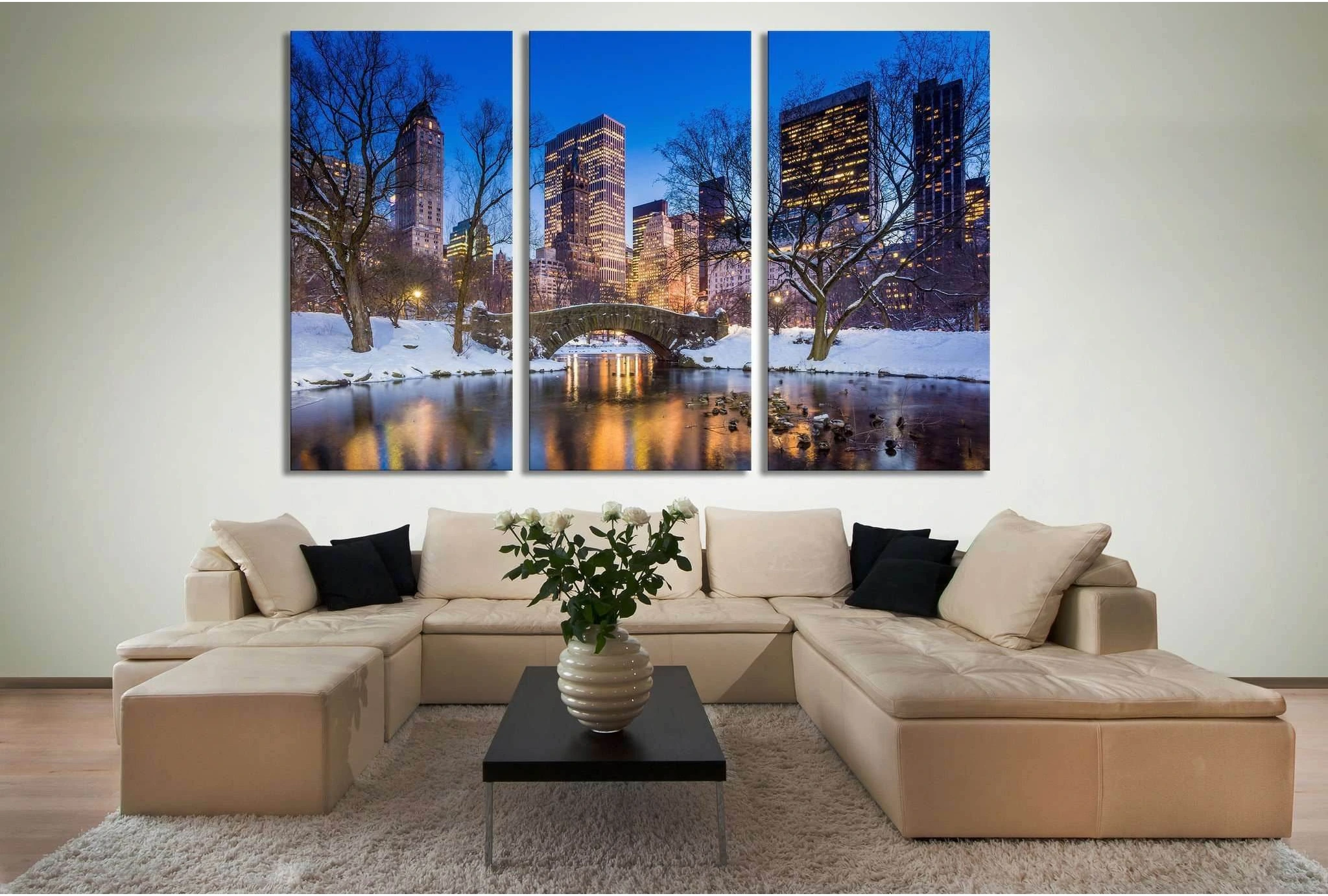New York Central Park №617 Ready to Hang Canvas Print - Zellart Canvas Prints 0_NY_ART, ALL_Products, autopostr_pinterest_65155, autopostr_pinterest_65157, autopostr_pinterest_65158, autopostr_pinterest_65160