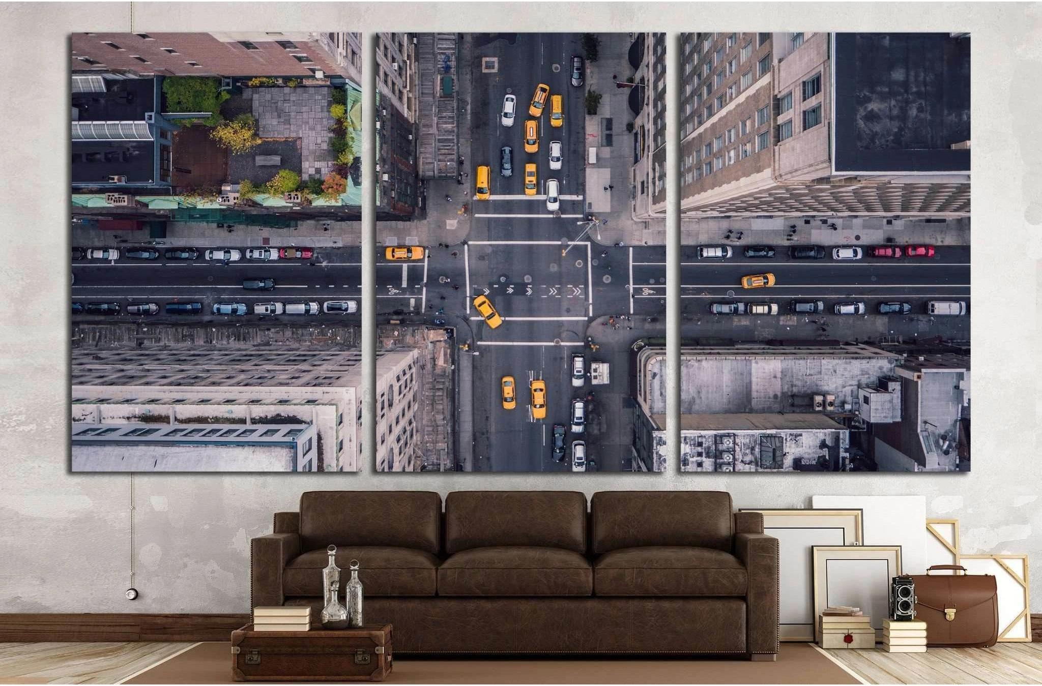 New York City 5th Ave Vertical №1435 Ready to Hang Canvas Print - Zellart Canvas Prints 0_NY_ART, ALL_Products, s-1435