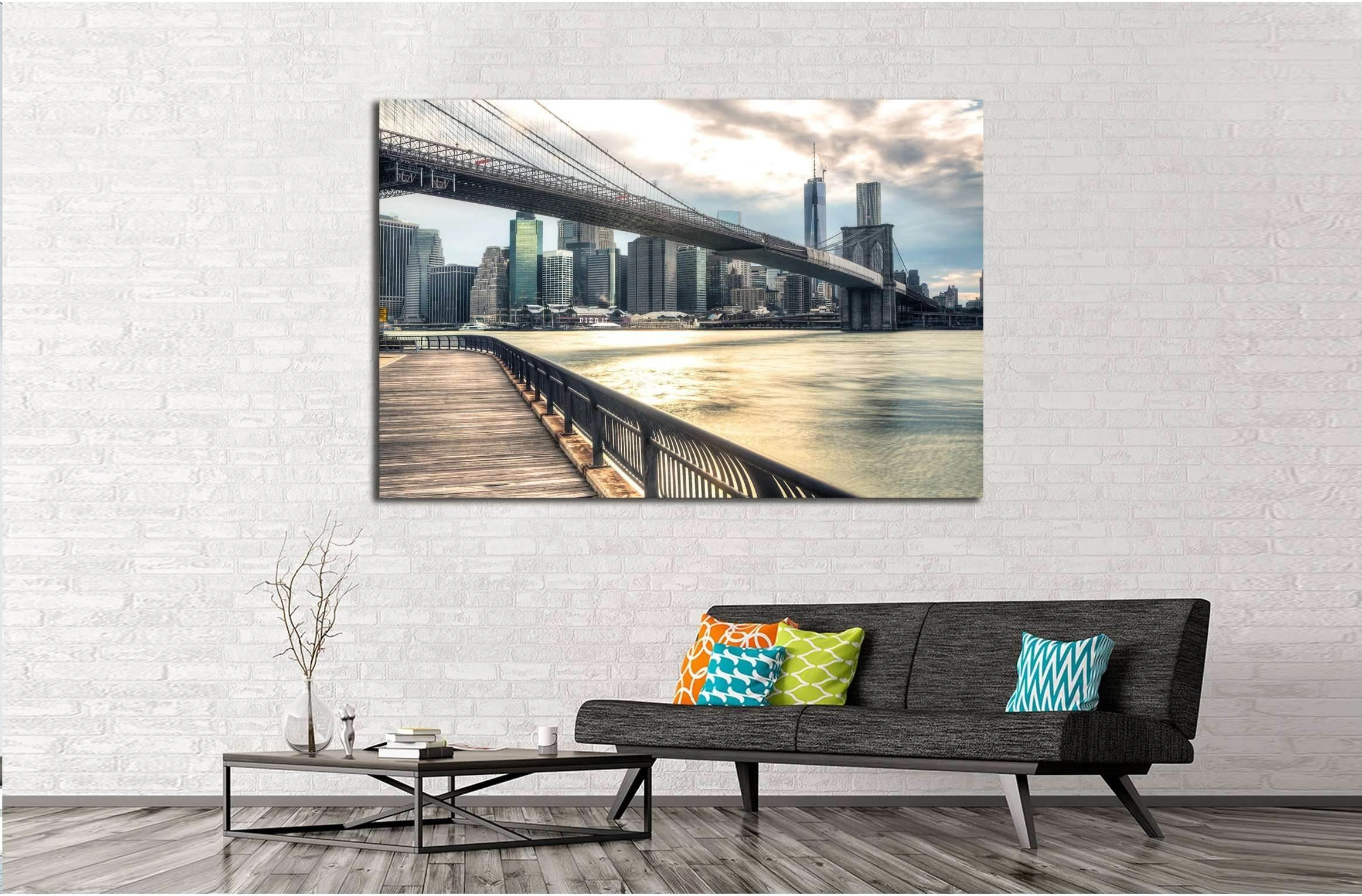New York City Binoculars №2632 Ready to Hang Canvas Print - Zellart Canvas Prints 0_NY_ART, ALL_Products, s-2632