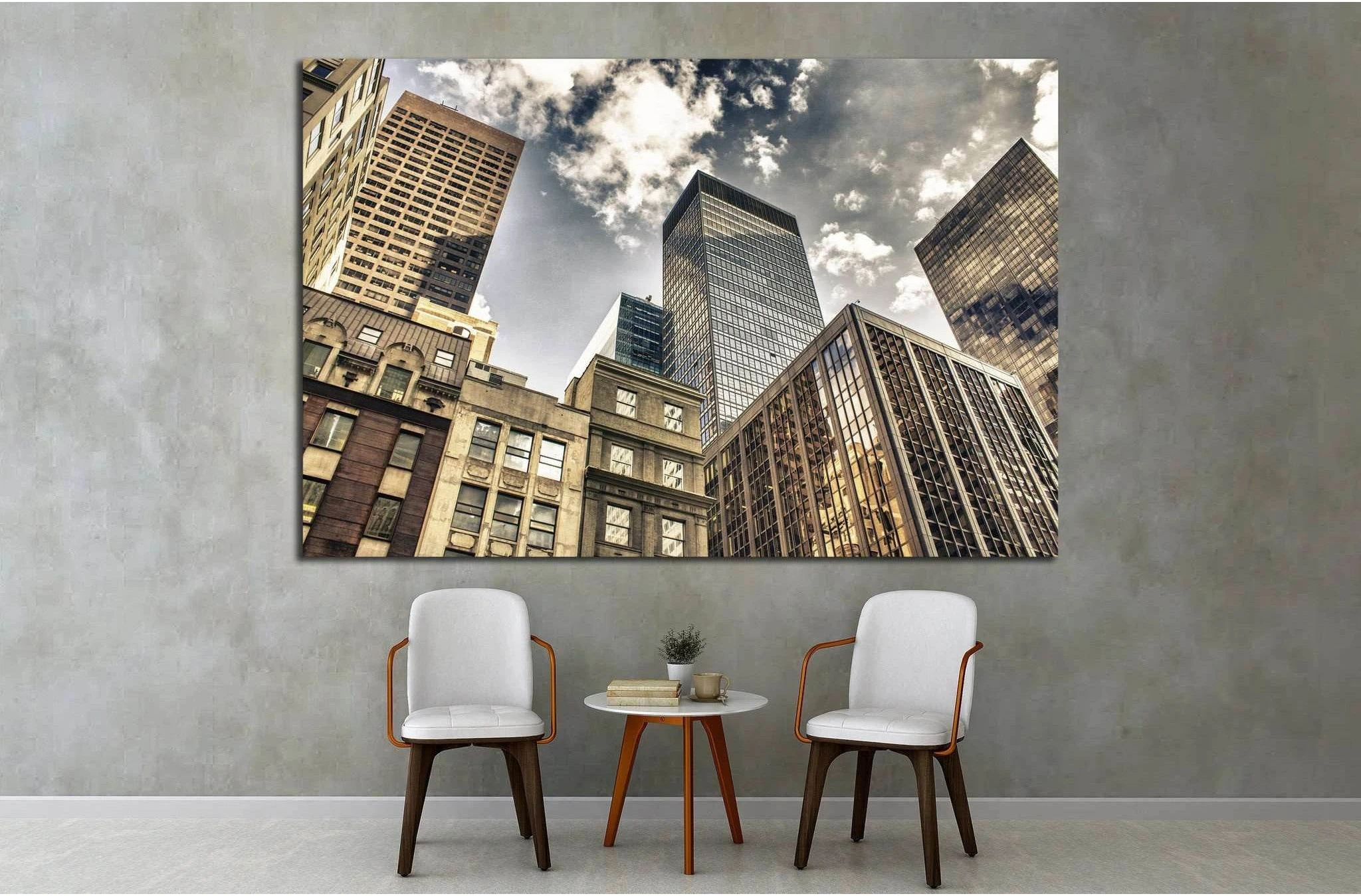 New York City Manhattan Skyline, U.S.A №1510 Ready to Hang Canvas Print - Zellart Canvas Prints 0_NY_ART, ALL_Products, s-1510