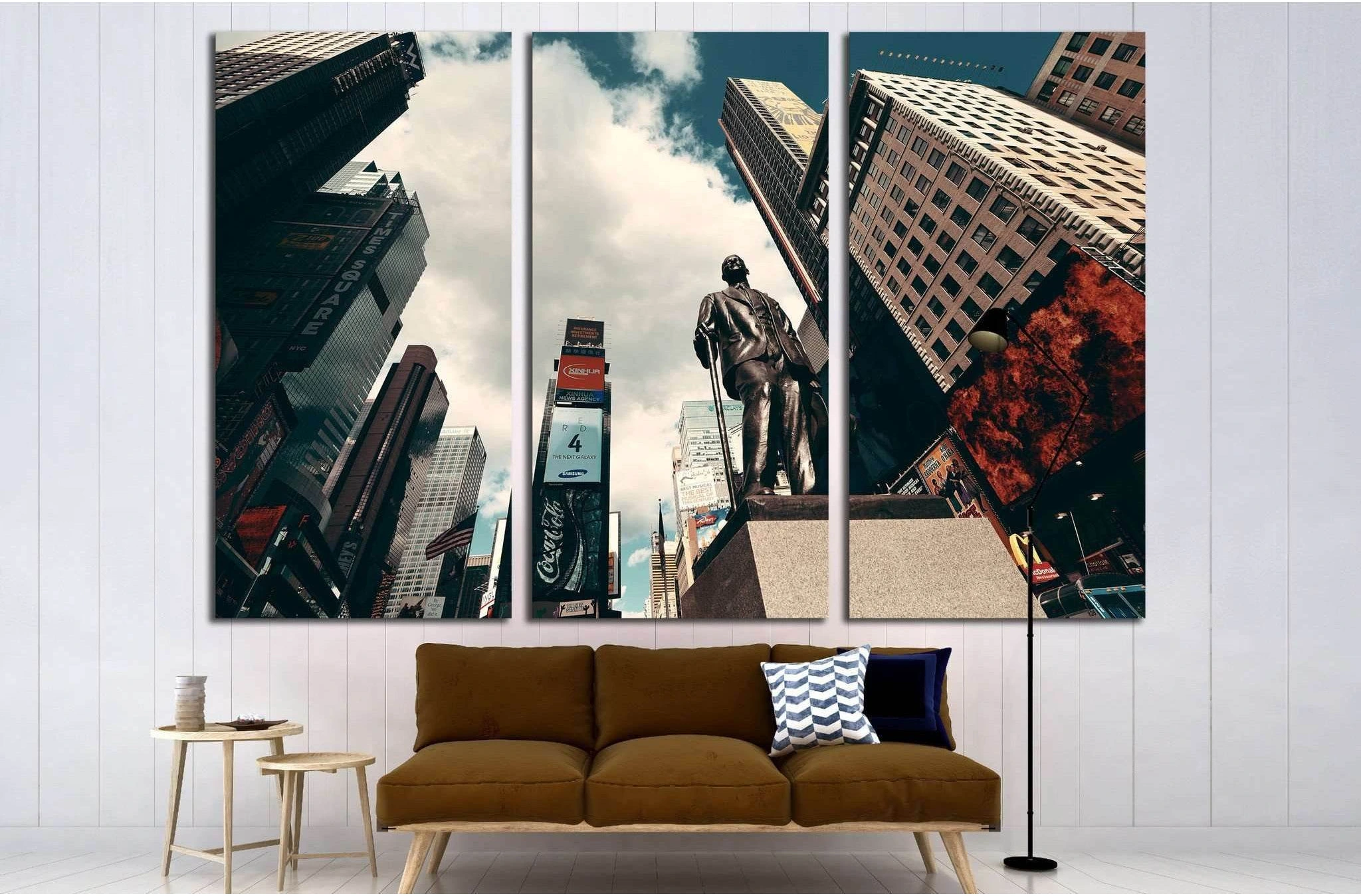NEW YORK CITY, Times Square street, Manhattan, United States №2074 Ready to Hang Canvas Print - Zellart Canvas Prints 0_NY_ART, ALL_Products, s-2074