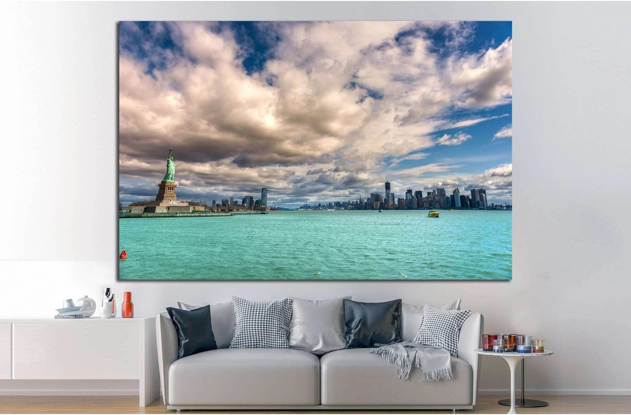 New York City, USA №1206 Ready to Hang Canvas Print - Zellart Canvas Prints 0_NY_ART, ALL_Products, s-1206