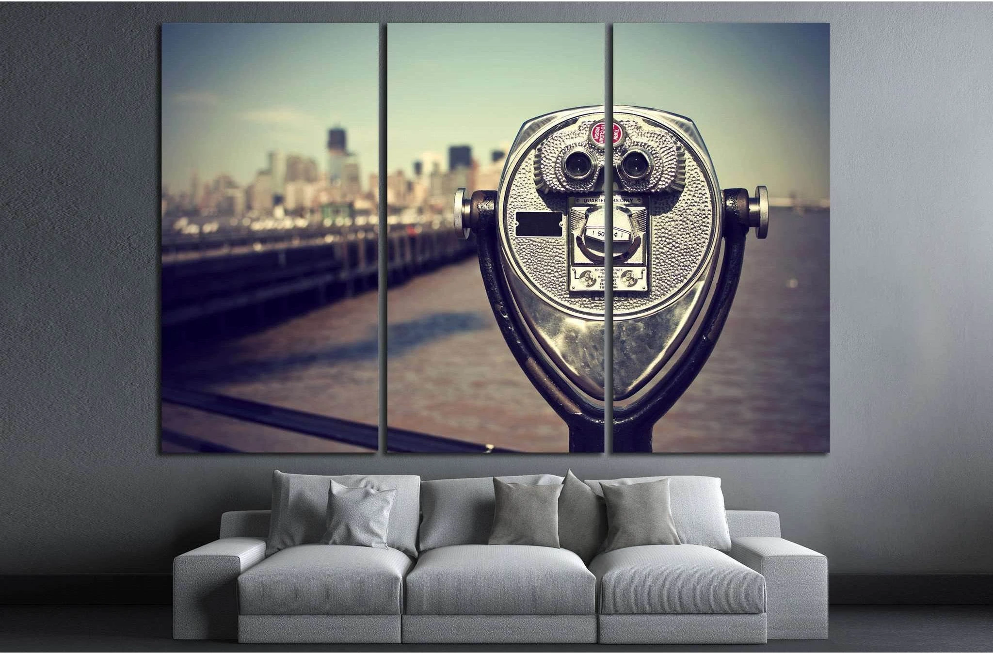 New York City, USA №863 Ready to Hang Canvas Print - Zellart Canvas Prints 0_NY_ART, ALL_Products, s-863