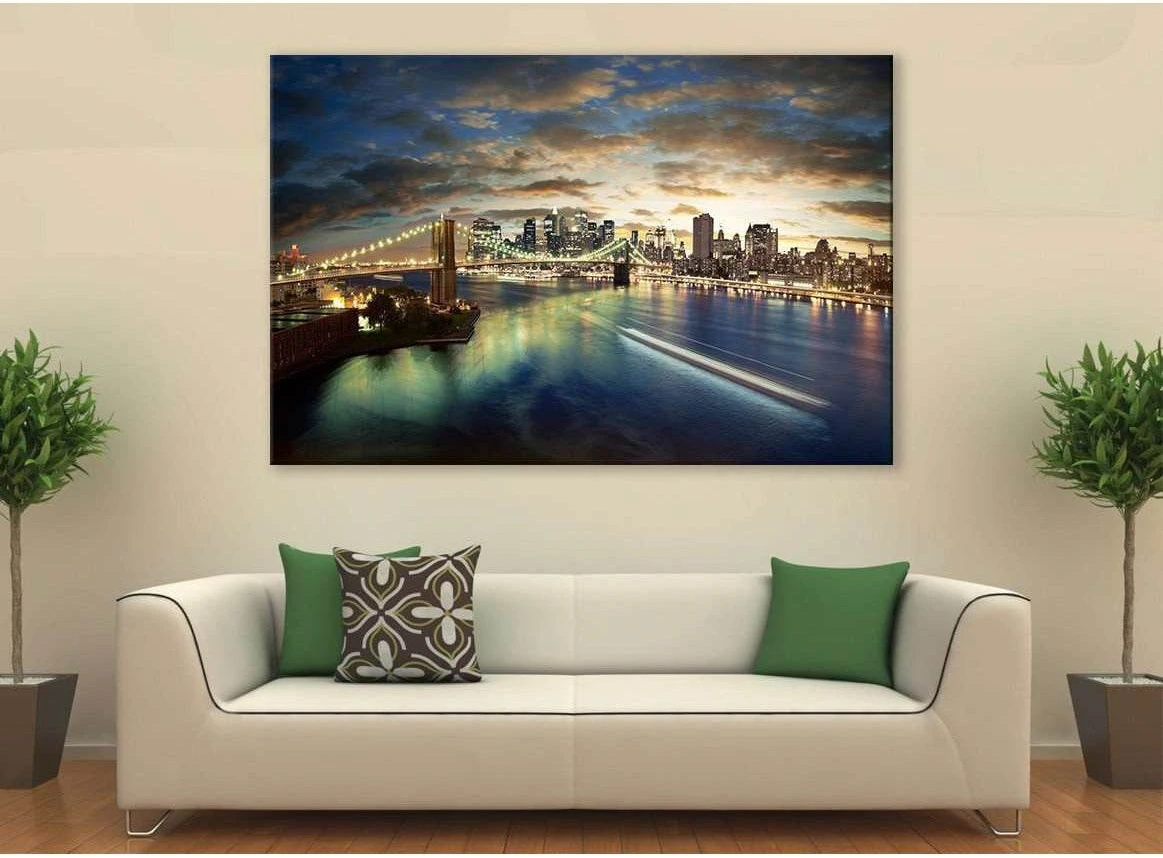 New York Cityscape №611 Ready to Hang Canvas Print - Zellart Canvas Prints 0_NY_ART, ALL_Products, autopostr_pinterest_65155, autopostr_pinterest_65157, autopostr_pinterest_65158, autopostr_pinterest_65160