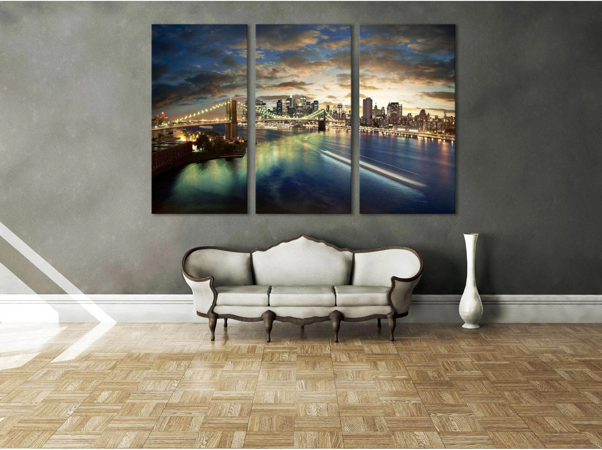 New York Cityscape №611 Ready to Hang Canvas Print - Zellart Canvas Prints 0_NY_ART, ALL_Products, autopostr_pinterest_65155, autopostr_pinterest_65157, autopostr_pinterest_65158, autopostr_pinterest_65160