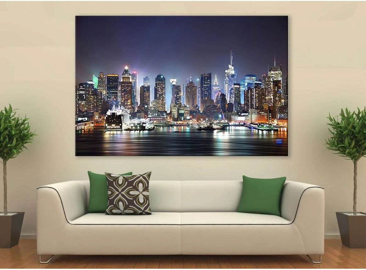 New York Cityscape №612 Ready to Hang Canvas Print - Zellart Canvas Prints 0_NY_ART, ALL_Products, autopostr_pinterest_65155, autopostr_pinterest_65157, autopostr_pinterest_65158, autopostr_pinterest_65160