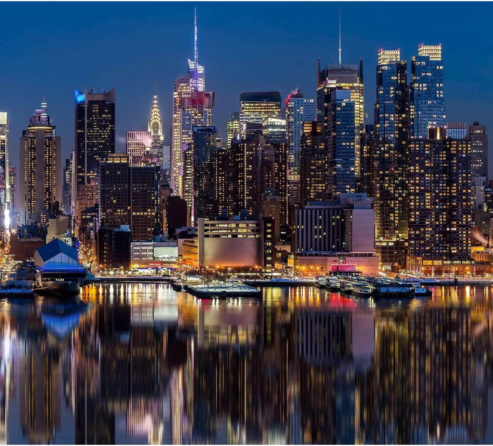 New York Extra Large Panorama №44 Ready to Hang Canvas Print - Zellart Canvas Prints 0_NY_ART, ALL_Products, s-44