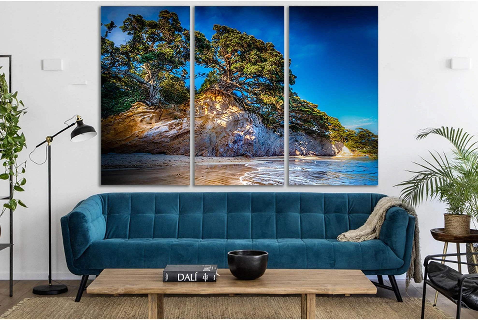 New Zealand Pine Coast №SL1064 Ready to Hang Canvas Print - Zellart Canvas Prints 0new, ALL_Products, Trees Wall Art