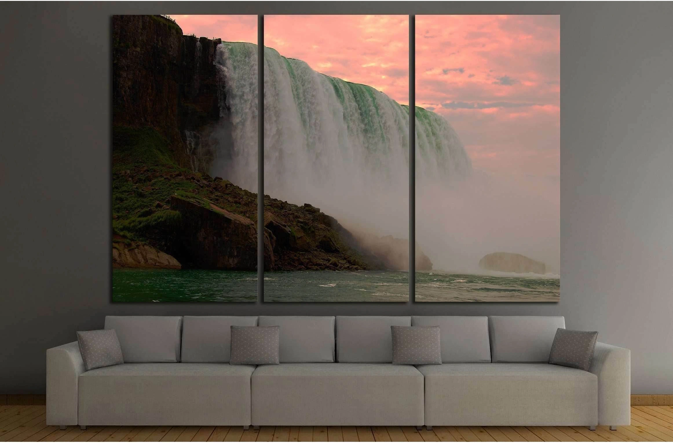 niagara falls №2490 Ready to Hang Canvas Print - Zellart Canvas Prints ALL_Products, s-2490