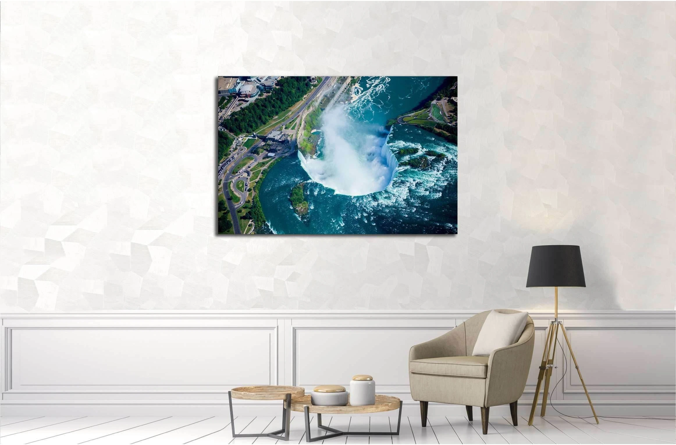 Niagara falls, Canadian side. Ontario, Canada №2914 Ready to Hang Canvas Print - Zellart Canvas Prints ALL_Products, s-2914, Waterfall