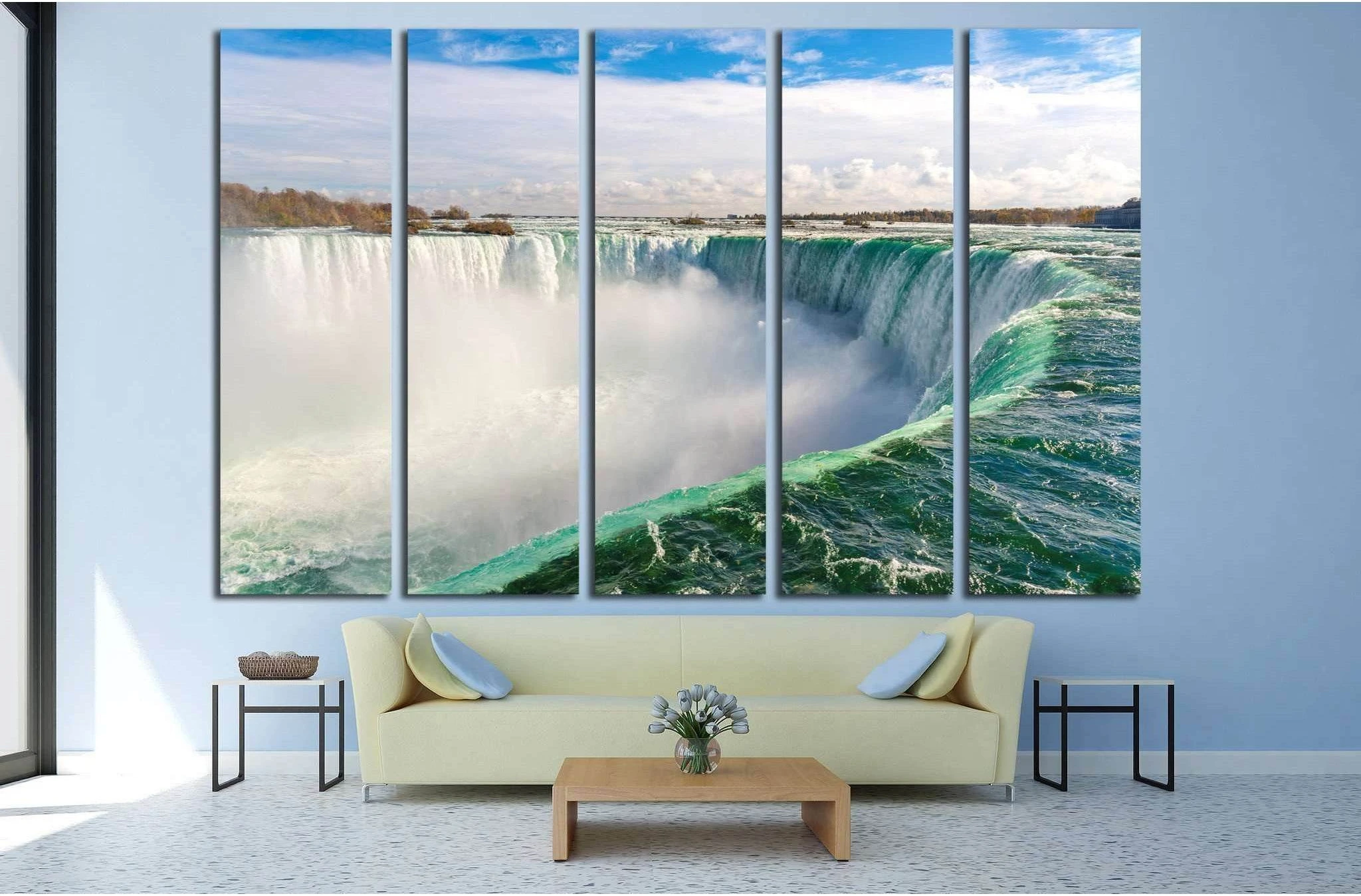 Niagara Falls Wall Art, Horseshoe Fall Canvas Print, Ontario, Canada Ready to Hang Canvas Print №2008 - Zellart Canvas Prints ALL_Products, s-2008, Waterfall