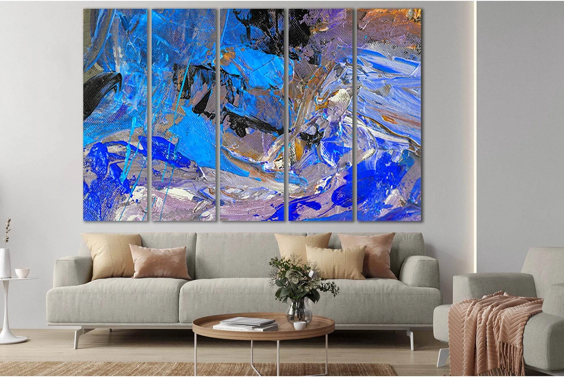 Nice Abstract Figurative Oil Painting №SL586 Ready to Hang Canvas Print - Zellart Canvas Prints 0new, ALL_Products, Oil Painting Wall Art