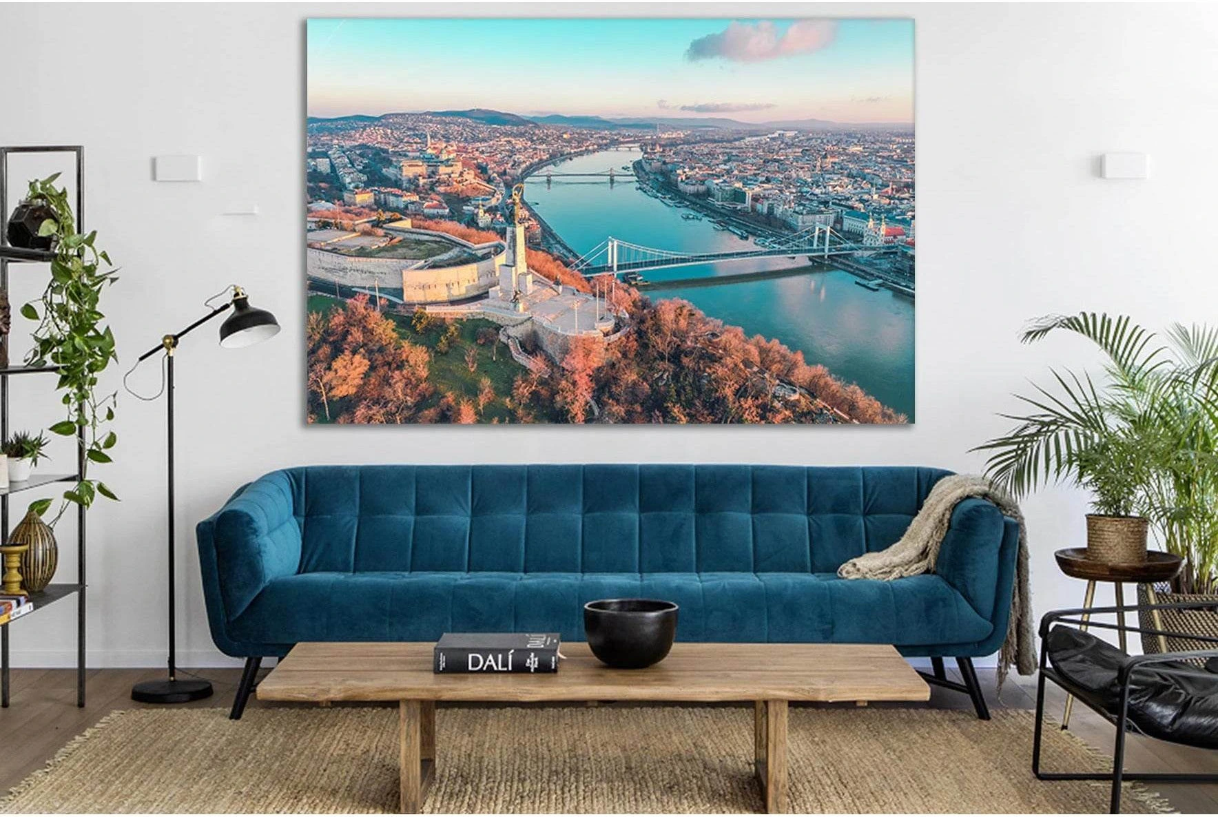 Nice View Of Budapest №SL339 Ready to Hang Canvas Print - Zellart Canvas Prints 0new, ALL_Products, Cityscapes & Skylines