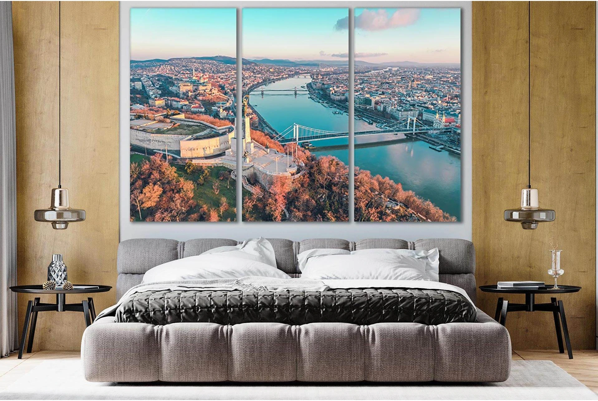 Nice View Of Budapest №SL339 Ready to Hang Canvas Print - Zellart Canvas Prints 0new, ALL_Products, Cityscapes & Skylines
