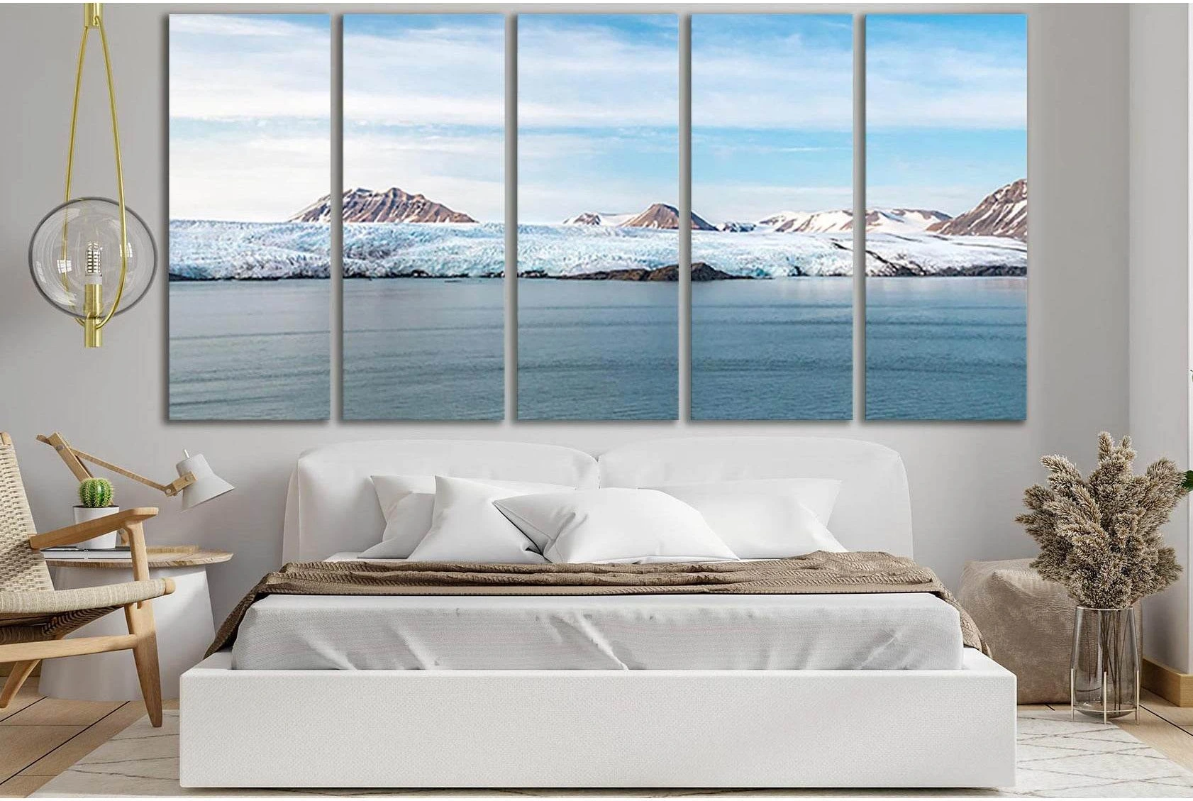Nordenskiöld Glacier At Pyramiden On Svalbard №SL1340 Ready to Hang Canvas Print - Zellart Canvas Prints 0new, ALL_Products, Glacials