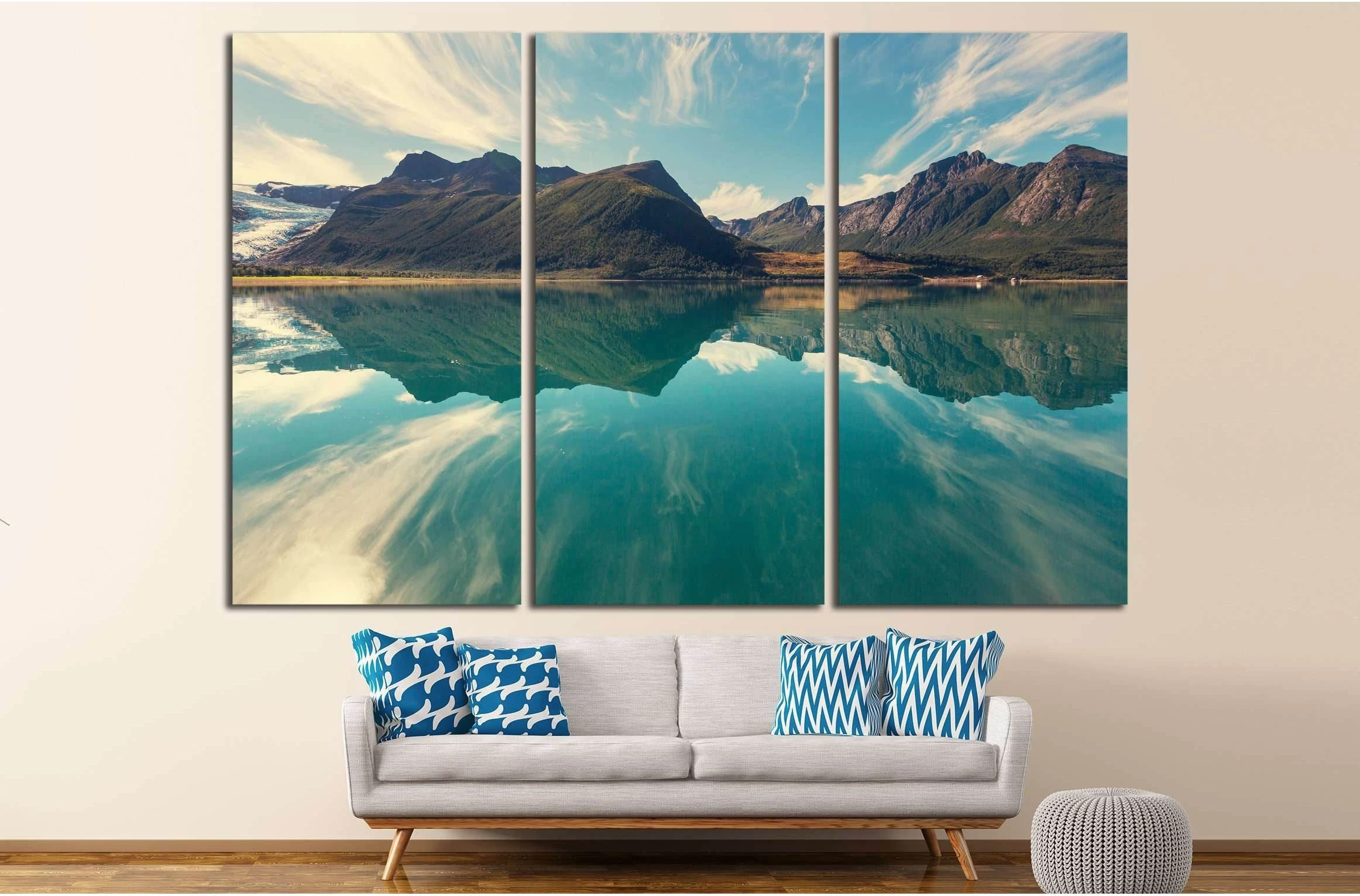 Norway landscapes №2705 Ready to Hang Canvas Print - Zellart Canvas Prints ALL_Products, s-2705