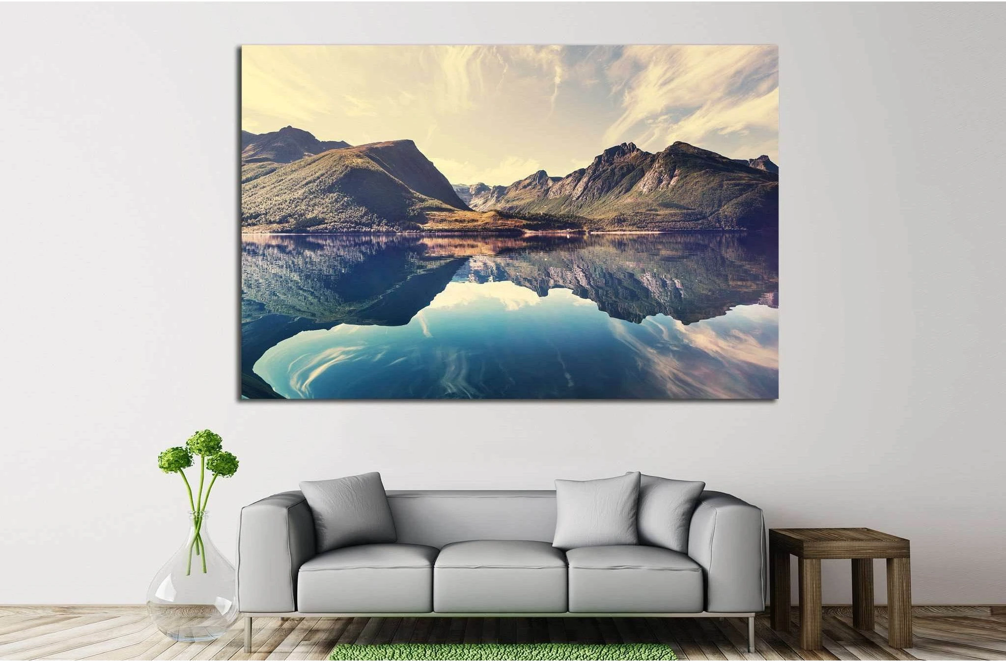 Norway landscapes №642 Ready to Hang Canvas Print - Zellart Canvas Prints ALL_Products, s-642