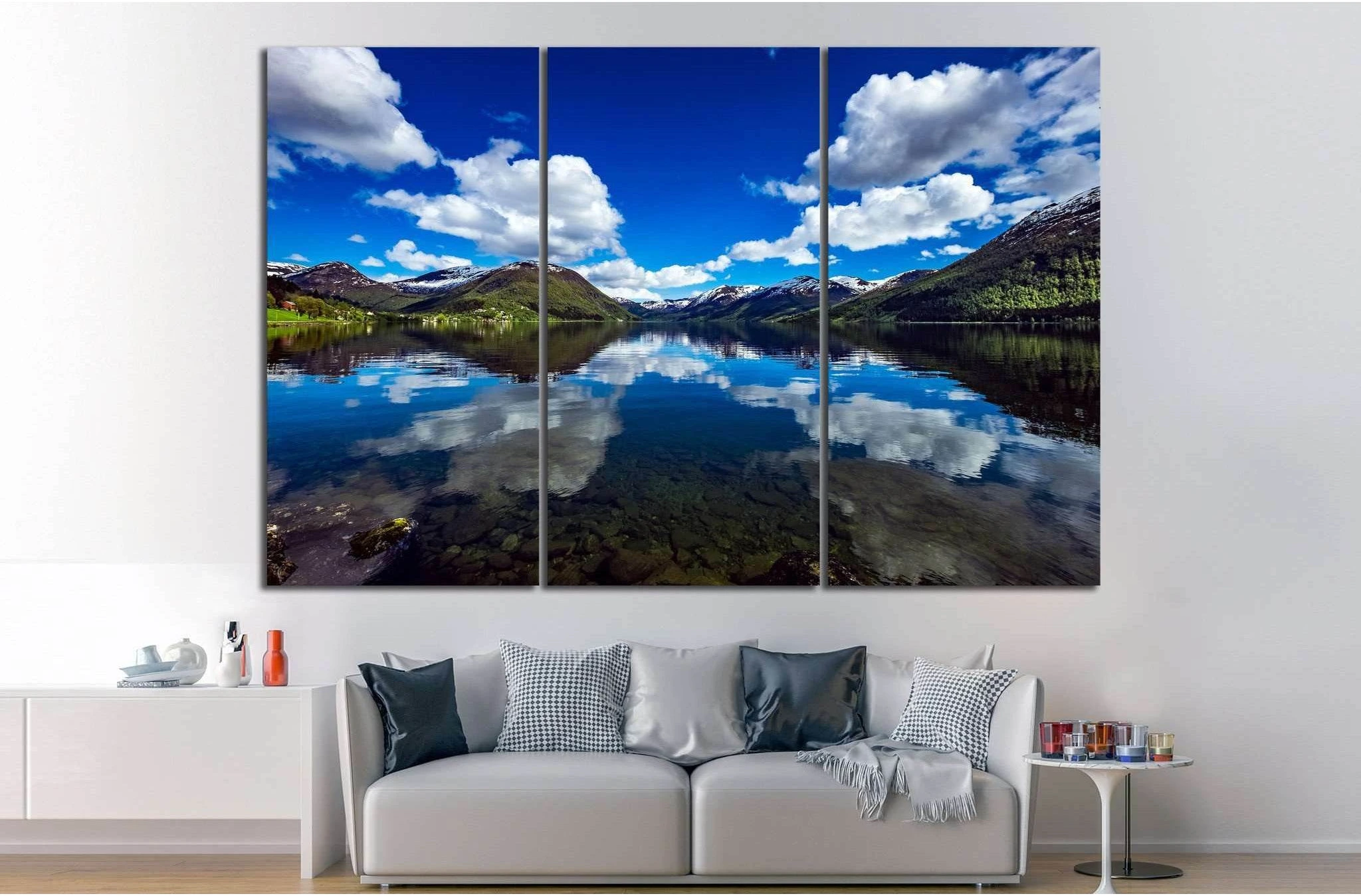 Norway natural landscape №595 Ready to Hang Canvas Print - Zellart Canvas Prints ALL_Products, s-595