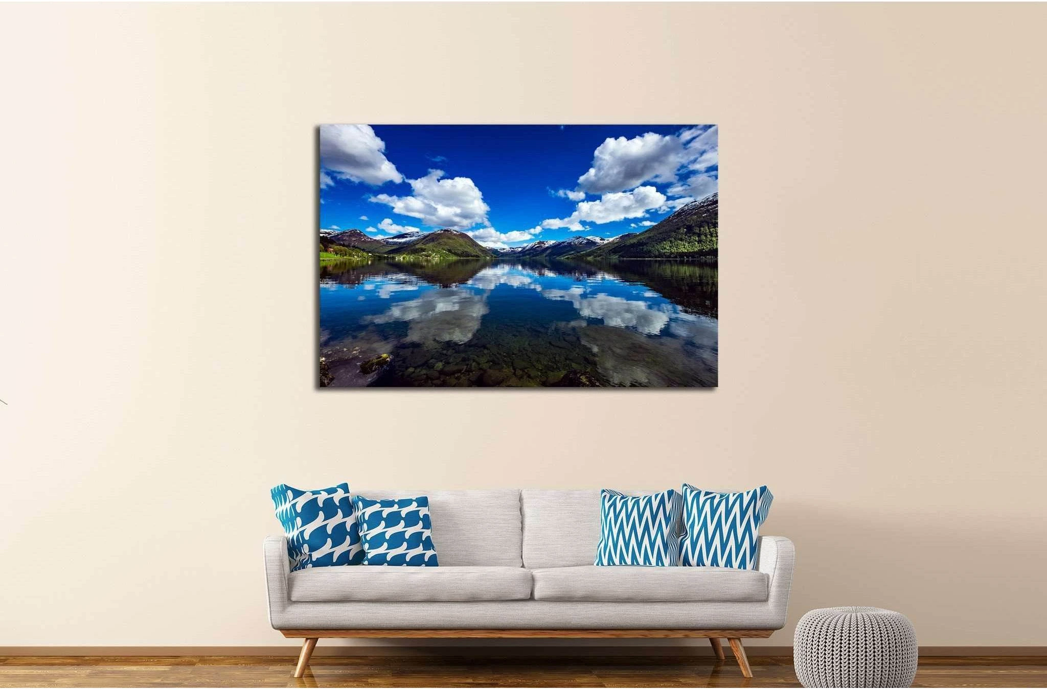Norway natural landscape №595 Ready to Hang Canvas Print - Zellart Canvas Prints ALL_Products, s-595