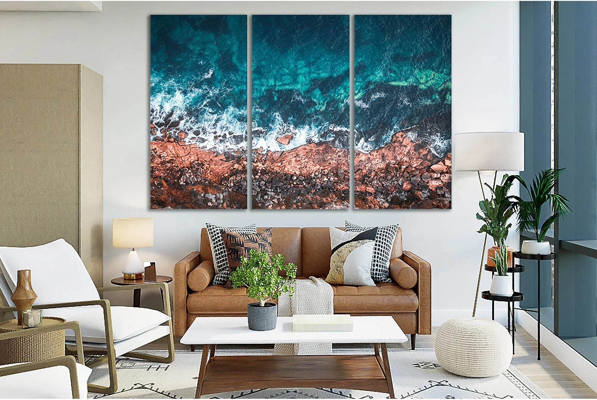 Ocean Shore Australia №SL120 Ready to Hang Canvas Print - Zellart Canvas Prints 0new, ALL_Products, Beach Ocean & Waves