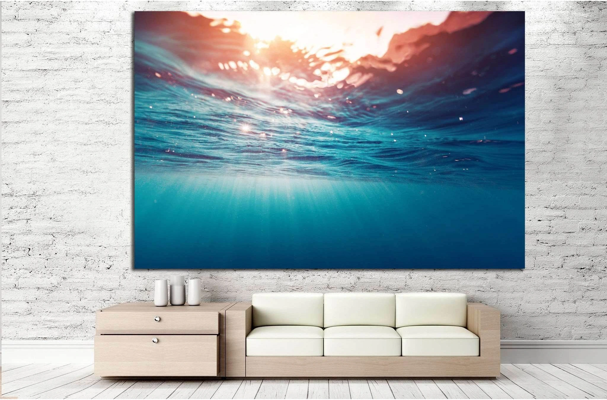 Ocean Waves №501 Ready to Hang Canvas Print - Zellart Canvas Prints ALL_Products, s-501