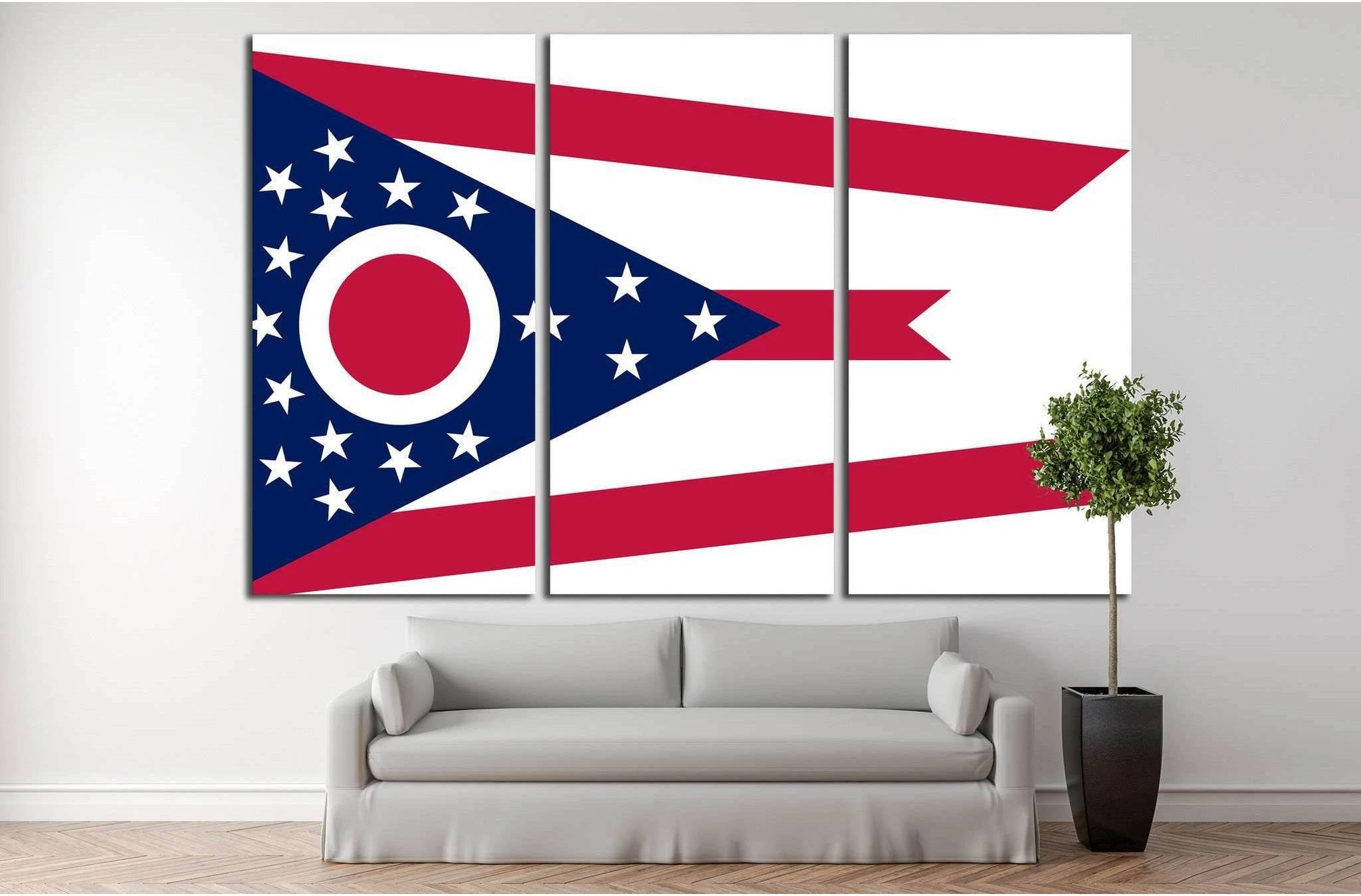 Ohio №675 Ready to Hang Canvas Print - Zellart Canvas Prints ALL_Products, s-675