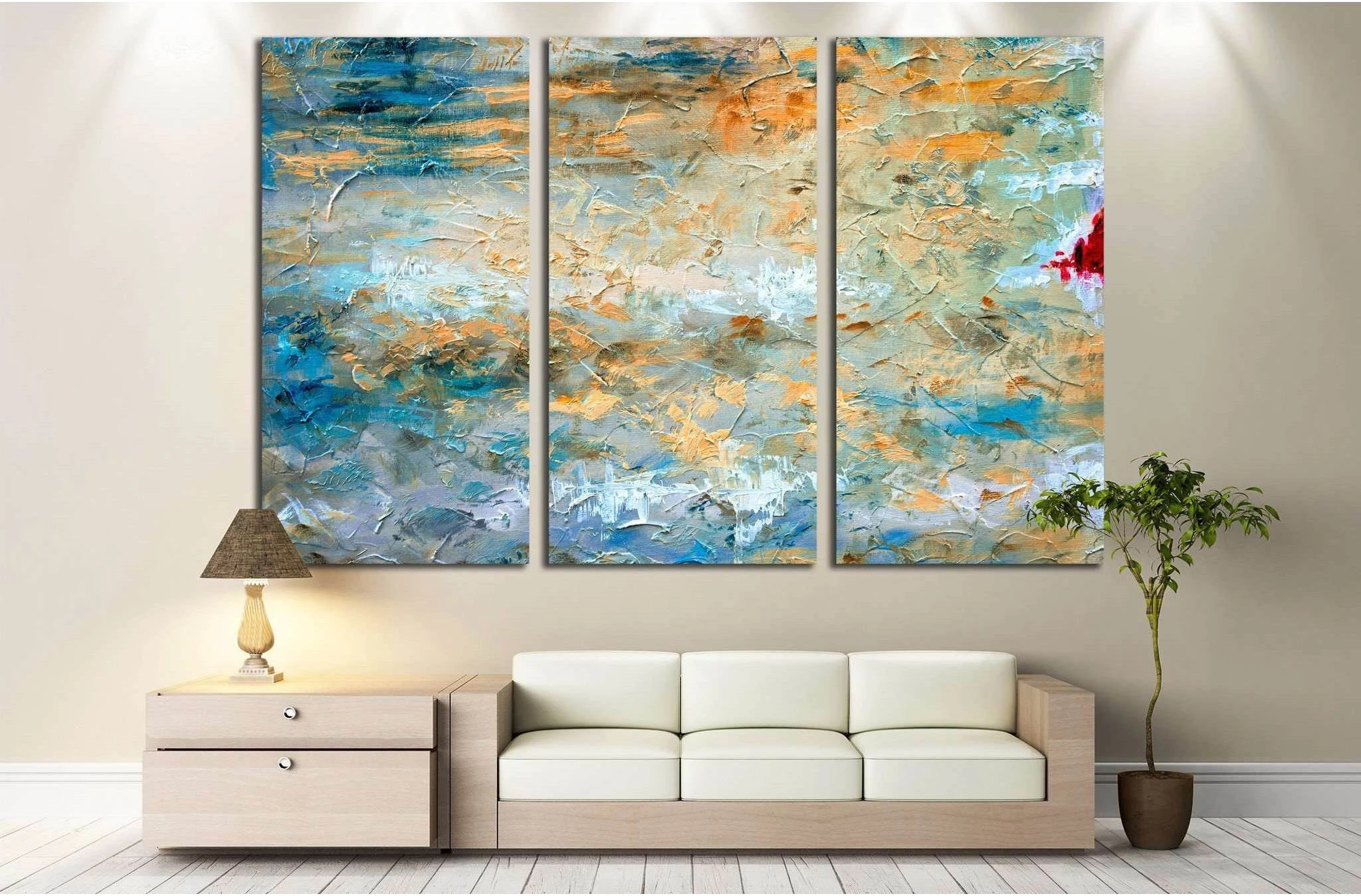 Oil painting Abstraction №8 Ready to Hang Canvas Print - Zellart Canvas Prints ALL_Products, s-8