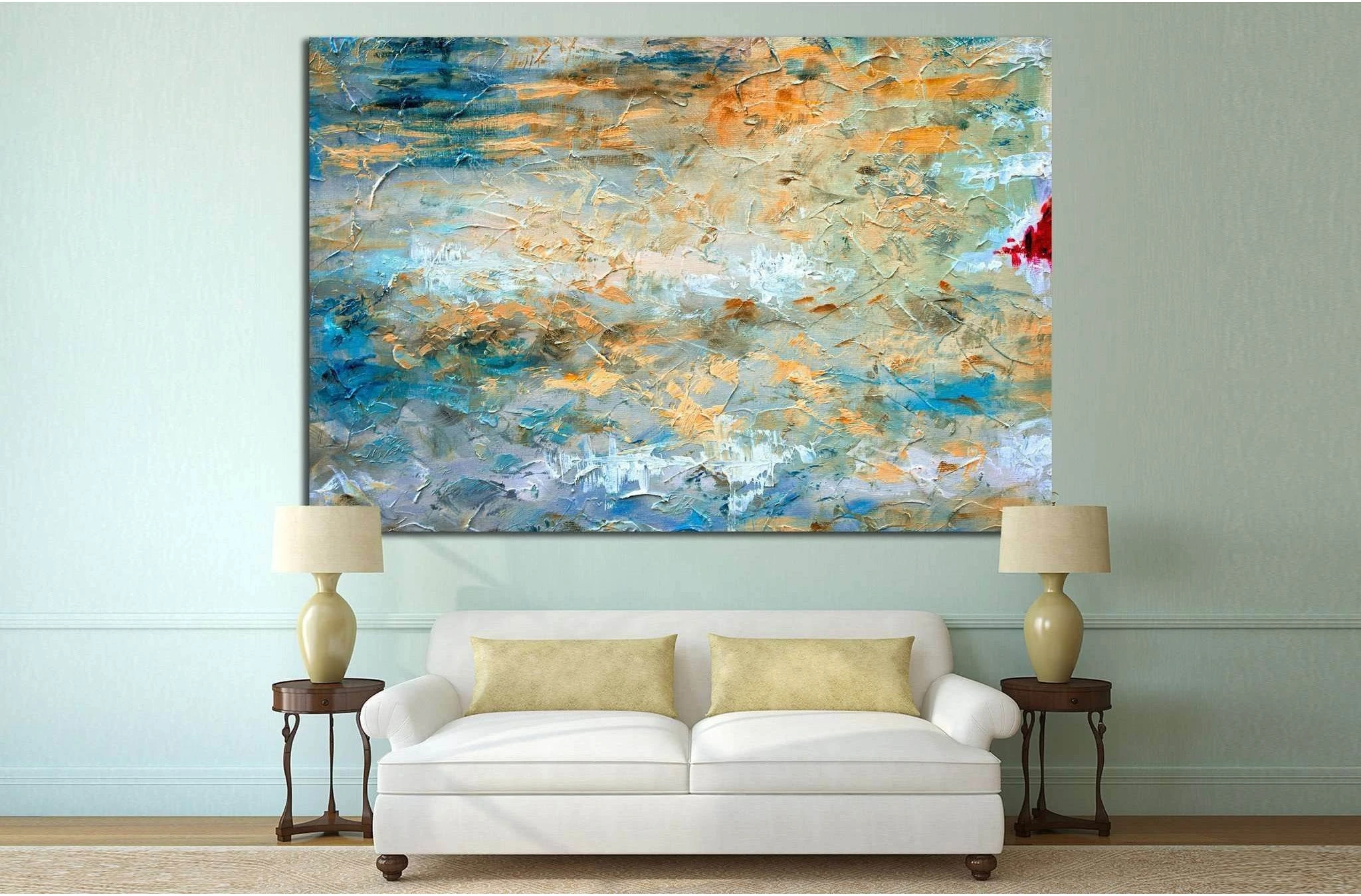 Oil painting Abstraction №8 Ready to Hang Canvas Print - Zellart Canvas Prints ALL_Products, s-8