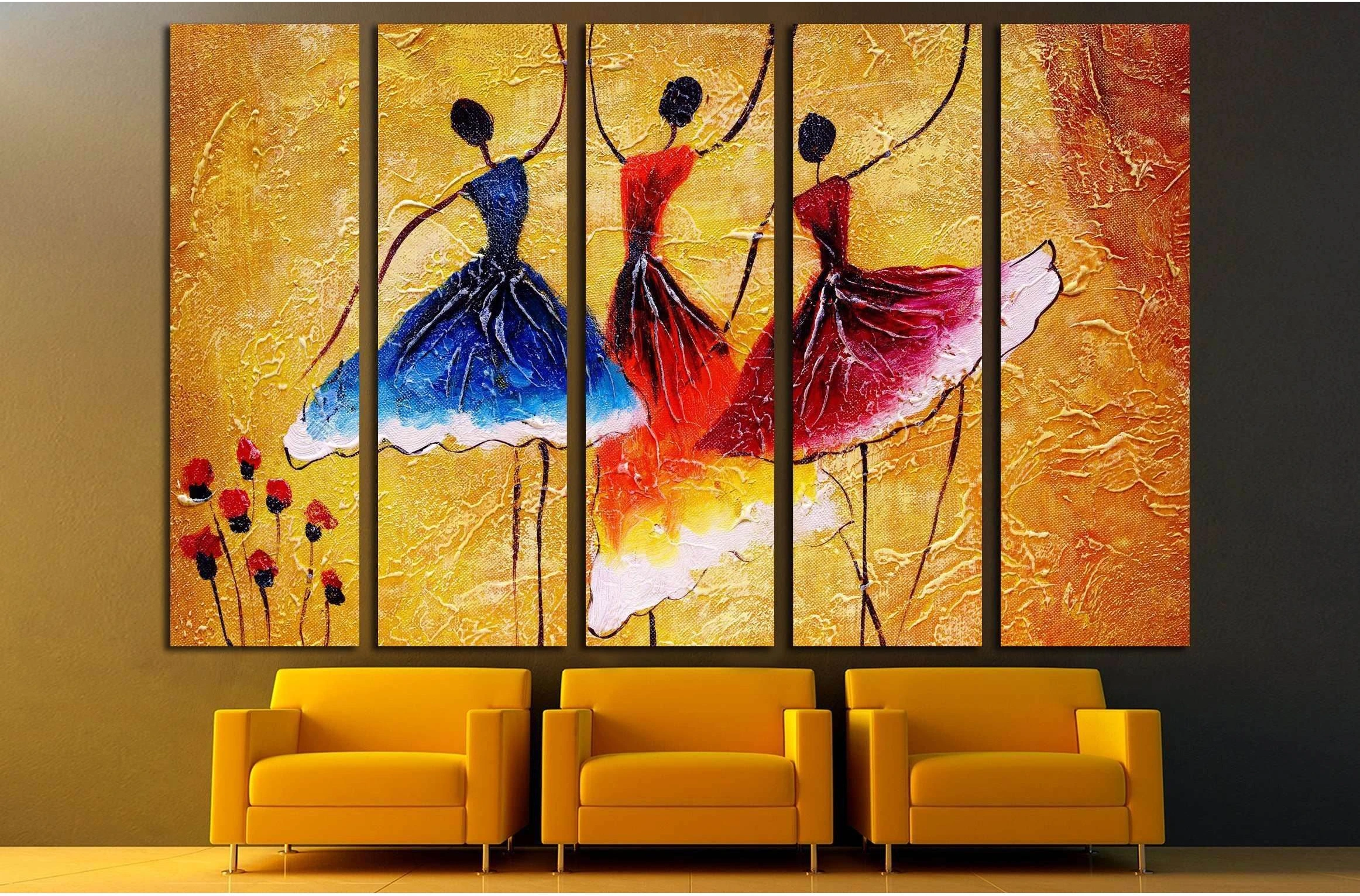Oil Painting - Spanish Dance №3230 Ready to Hang Canvas Print - Zellart Canvas Prints ALL_Products, s-3230
