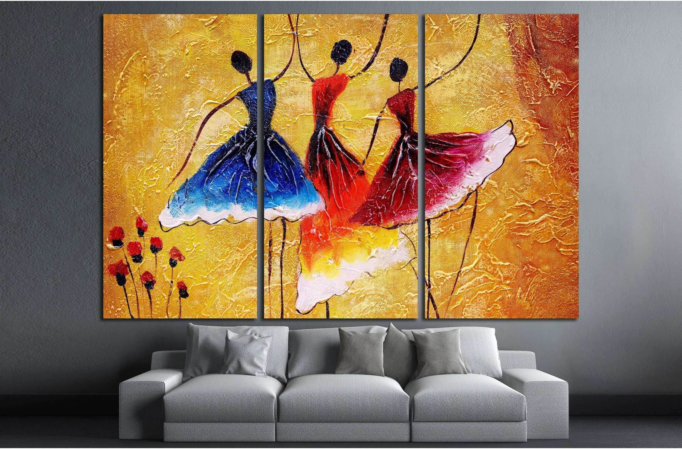 Oil Painting - Spanish Dance №3230 Ready to Hang Canvas Print - Zellart Canvas Prints ALL_Products, s-3230