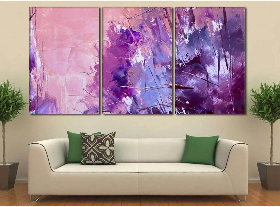 Oil Paints Abstract №789 Ready to Hang Canvas Print - Zellart Canvas Prints ALL_Products, autopostr_pinterest_65155, autopostr_pinterest_65157, autopostr_pinterest_65158, autopostr_pinterest_65160