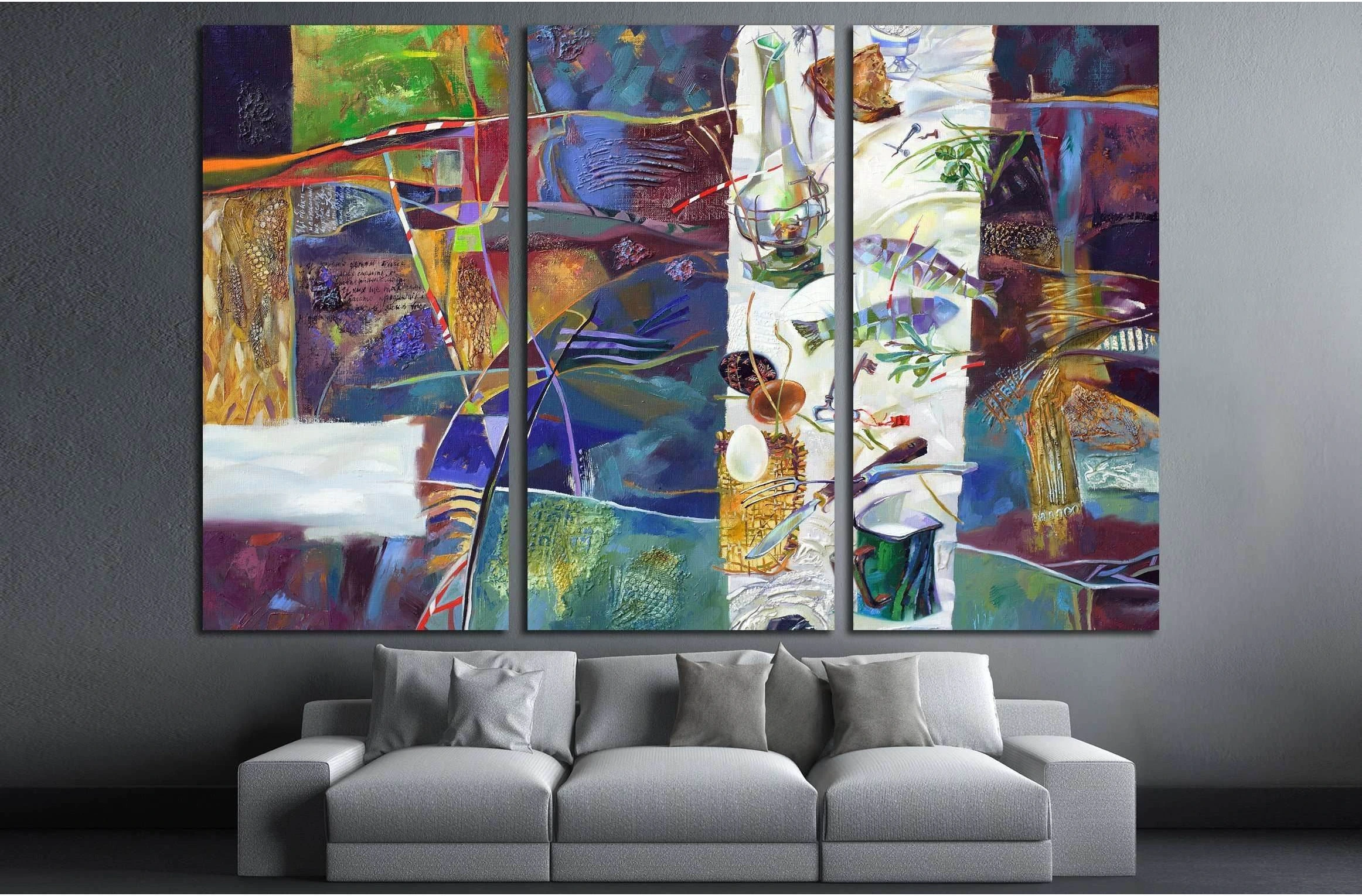 oil paints picture №3226 Ready to Hang Canvas Print - Zellart Canvas Prints ALL_Products, s-3226