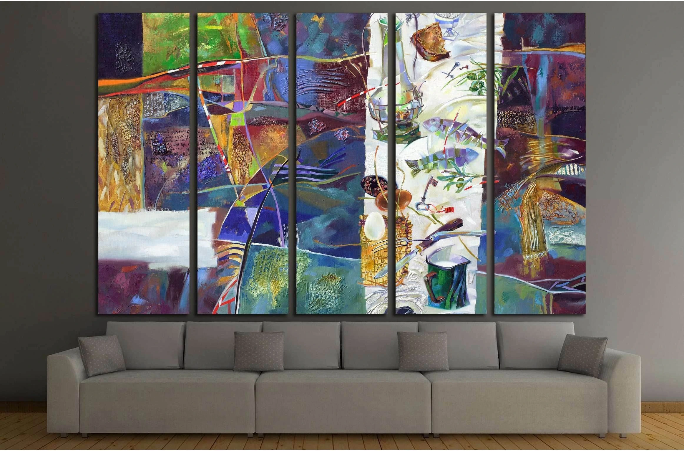 oil paints picture №3226 Ready to Hang Canvas Print - Zellart Canvas Prints ALL_Products, s-3226