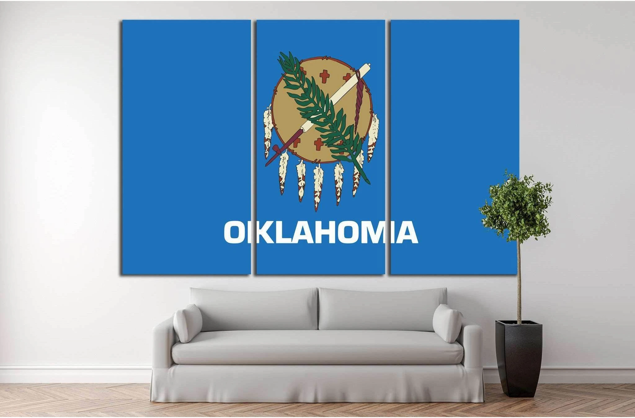 Oklahoma №656 Ready to Hang Canvas Print - Zellart Canvas Prints ALL_Products, s-656