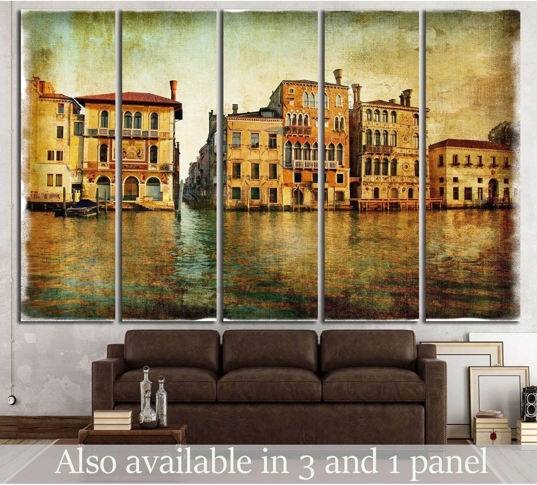 old beautiful Venice №757 Ready to Hang Canvas Print - Zellart Canvas Prints ALL_Products, s-757