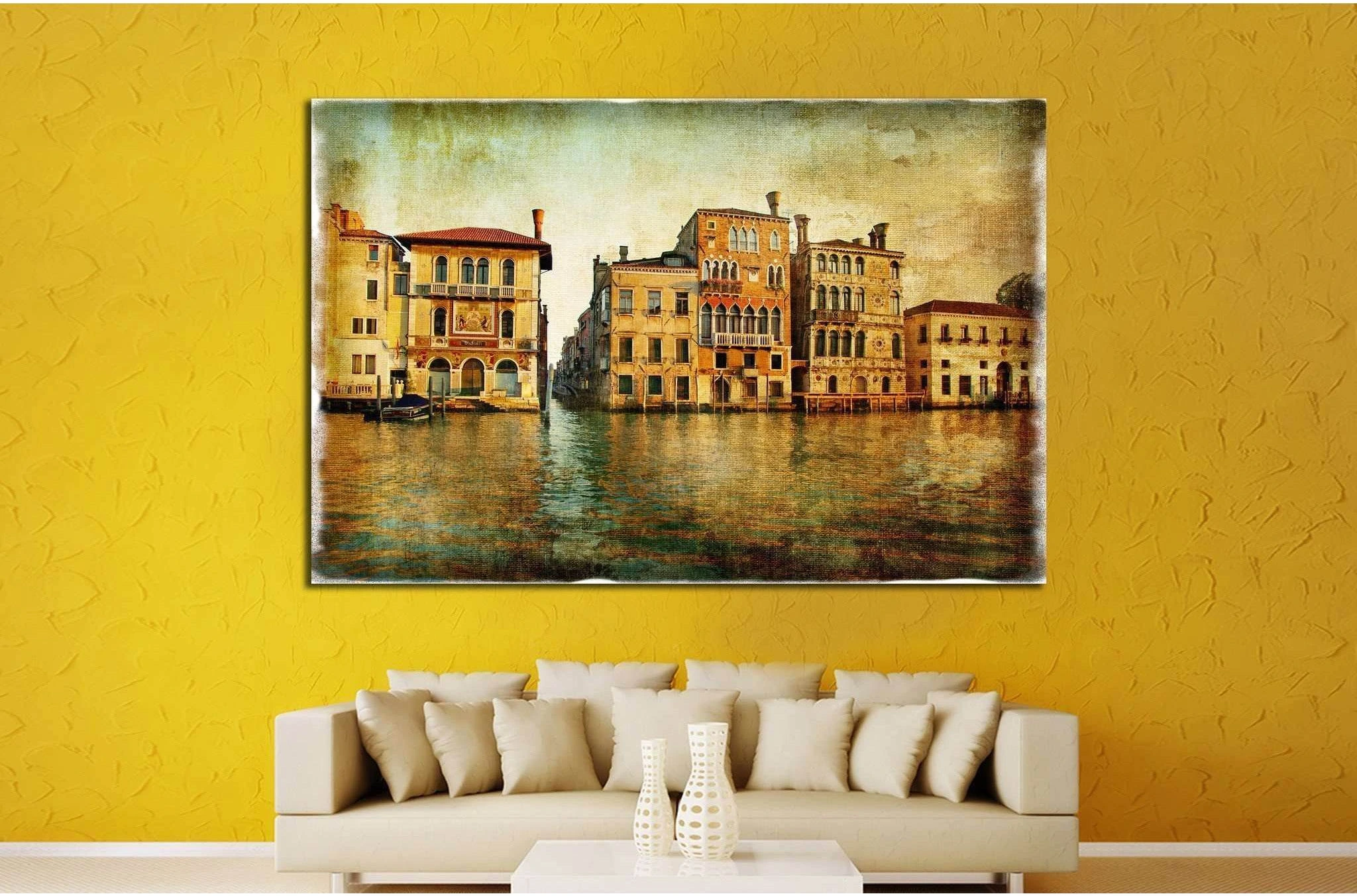 old beautiful Venice №757 Ready to Hang Canvas Print - Zellart Canvas Prints ALL_Products, s-757