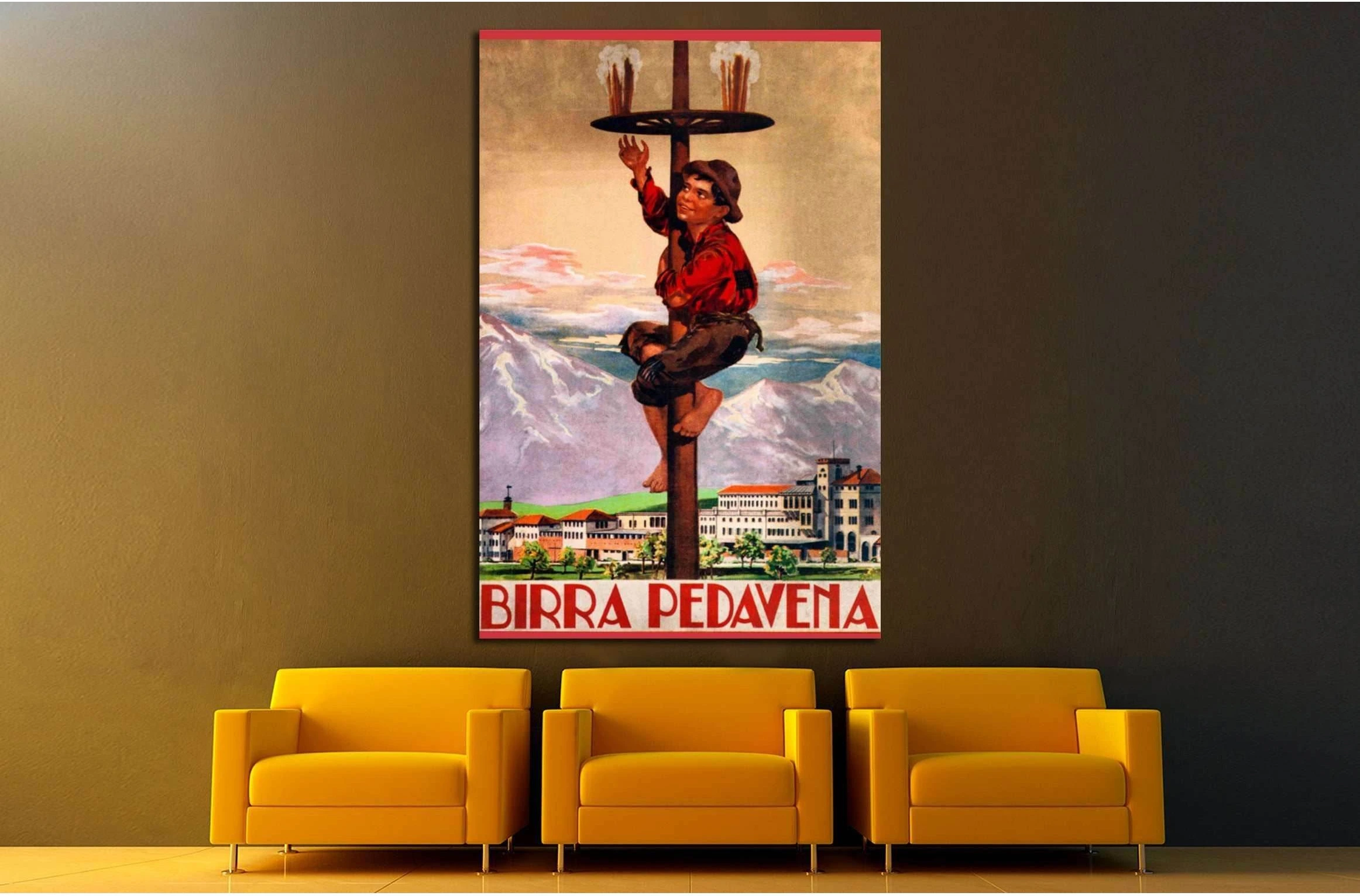 old beer retro №3471 Ready to Hang Canvas Print - Zellart Canvas Prints ALL_Products, Beer, s-3471