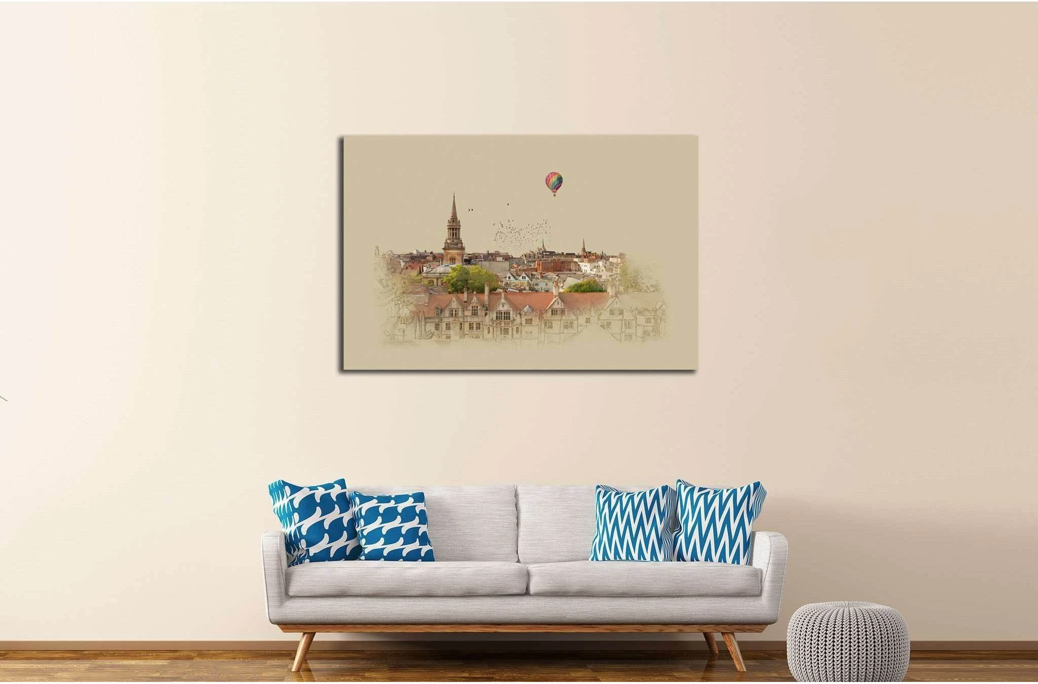 Old English landscape №575 Ready to Hang Canvas Print - Zellart Canvas Prints ALL_Products, s-575