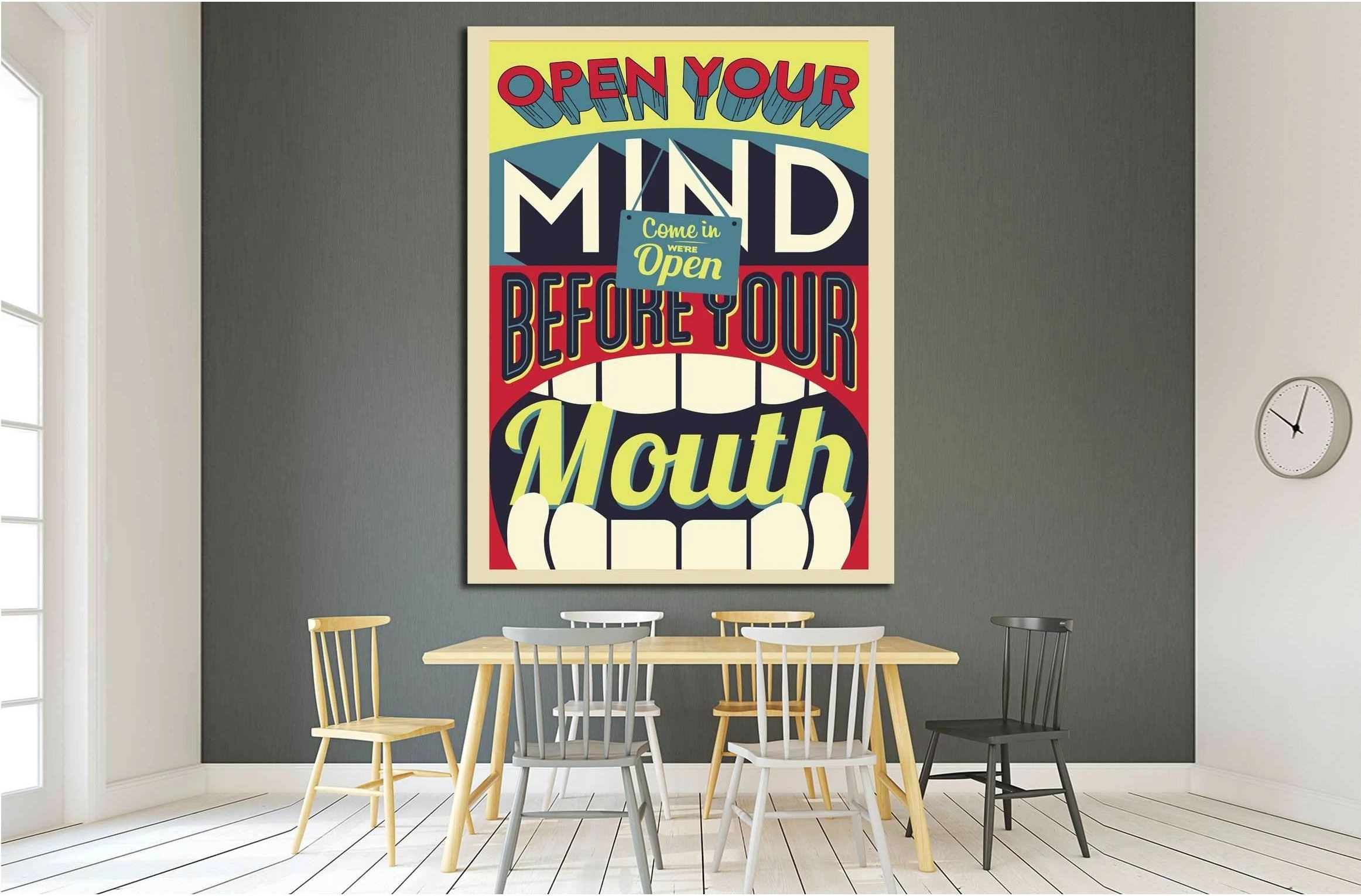 open your mind №4545 Ready to Hang Canvas Print - Zellart Canvas Prints ALL_Products, s-4545