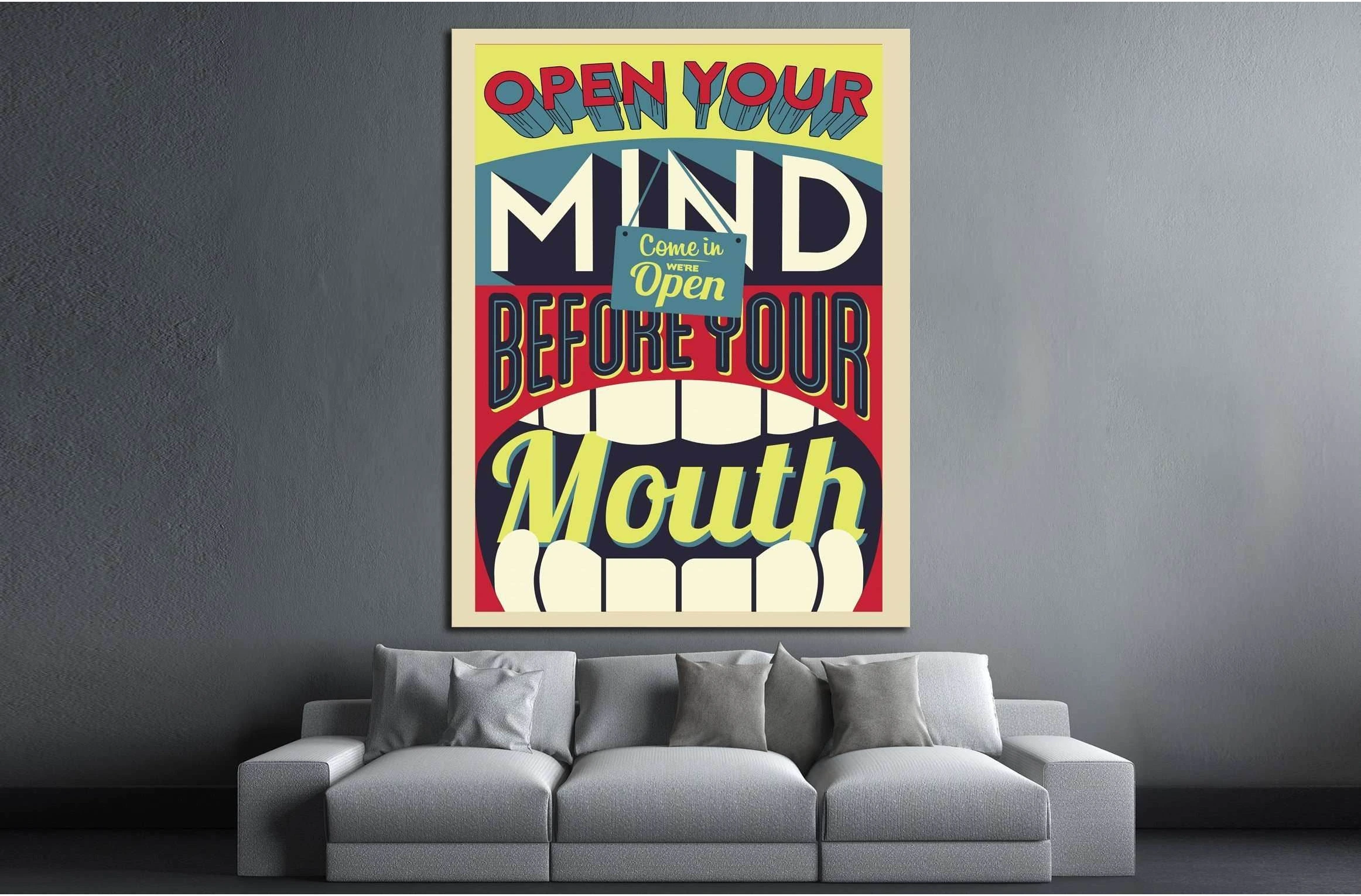 open your mind №4545 Ready to Hang Canvas Print - Zellart Canvas Prints ALL_Products, s-4545