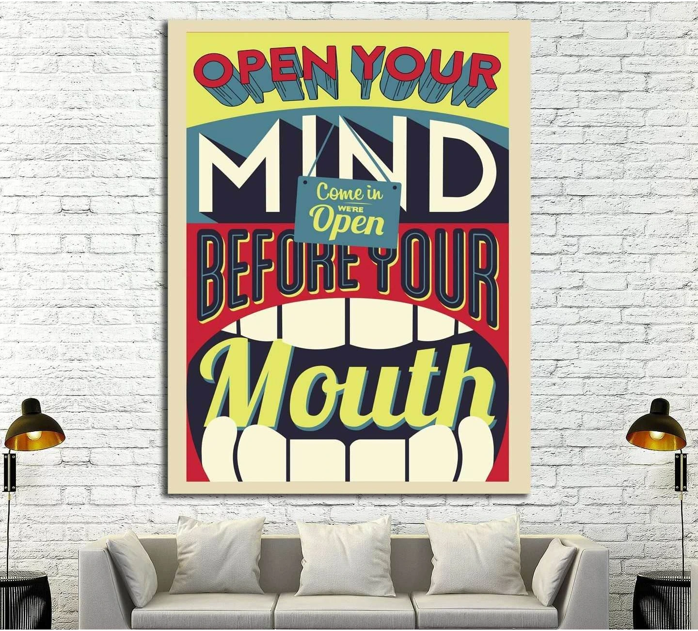 open your mind №4545 Ready to Hang Canvas Print - Zellart Canvas Prints ALL_Products, s-4545