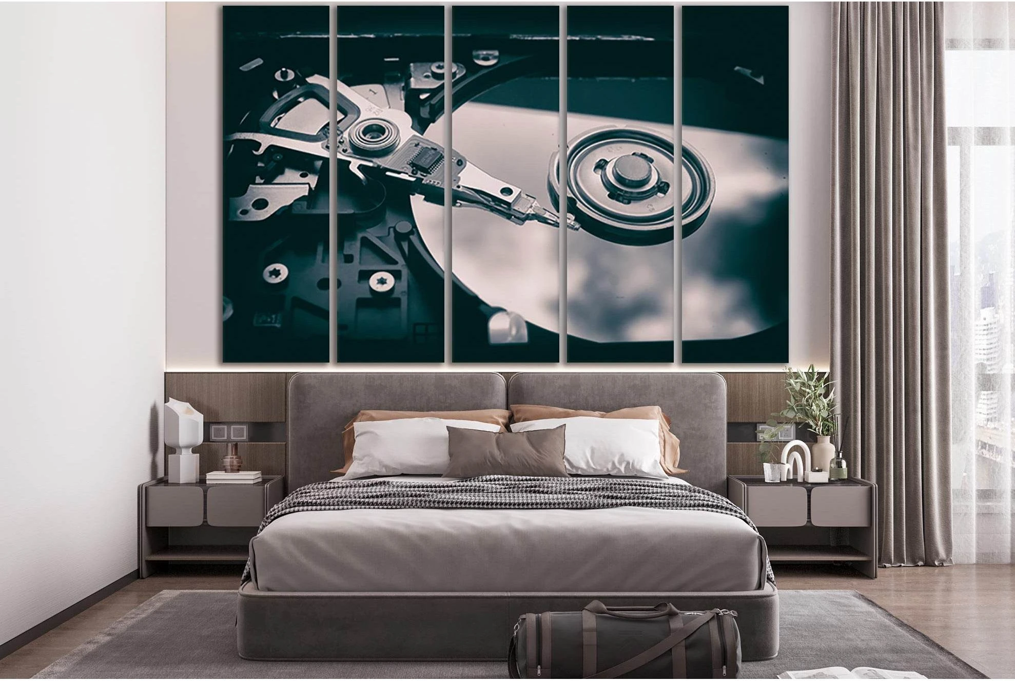 Optical Disc Drive №SL783 Ready to Hang Canvas Print - Zellart Canvas Prints 0new, ALL_Products, Engine, Engines Wall Art