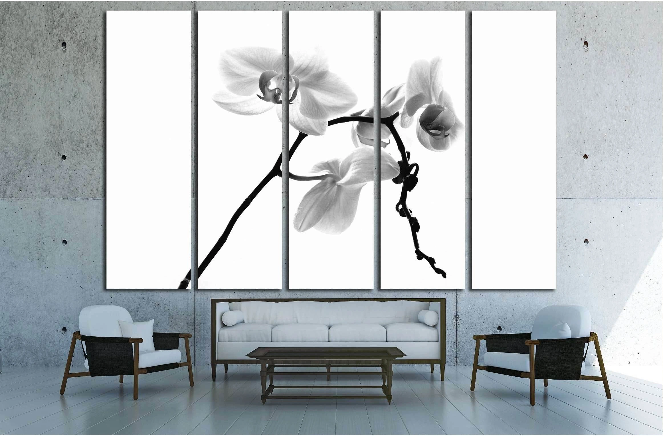 orchid on a white background orchid on a white background №2835 Ready to Hang Canvas Print - Zellart Canvas Prints ALL_Products, s-2835