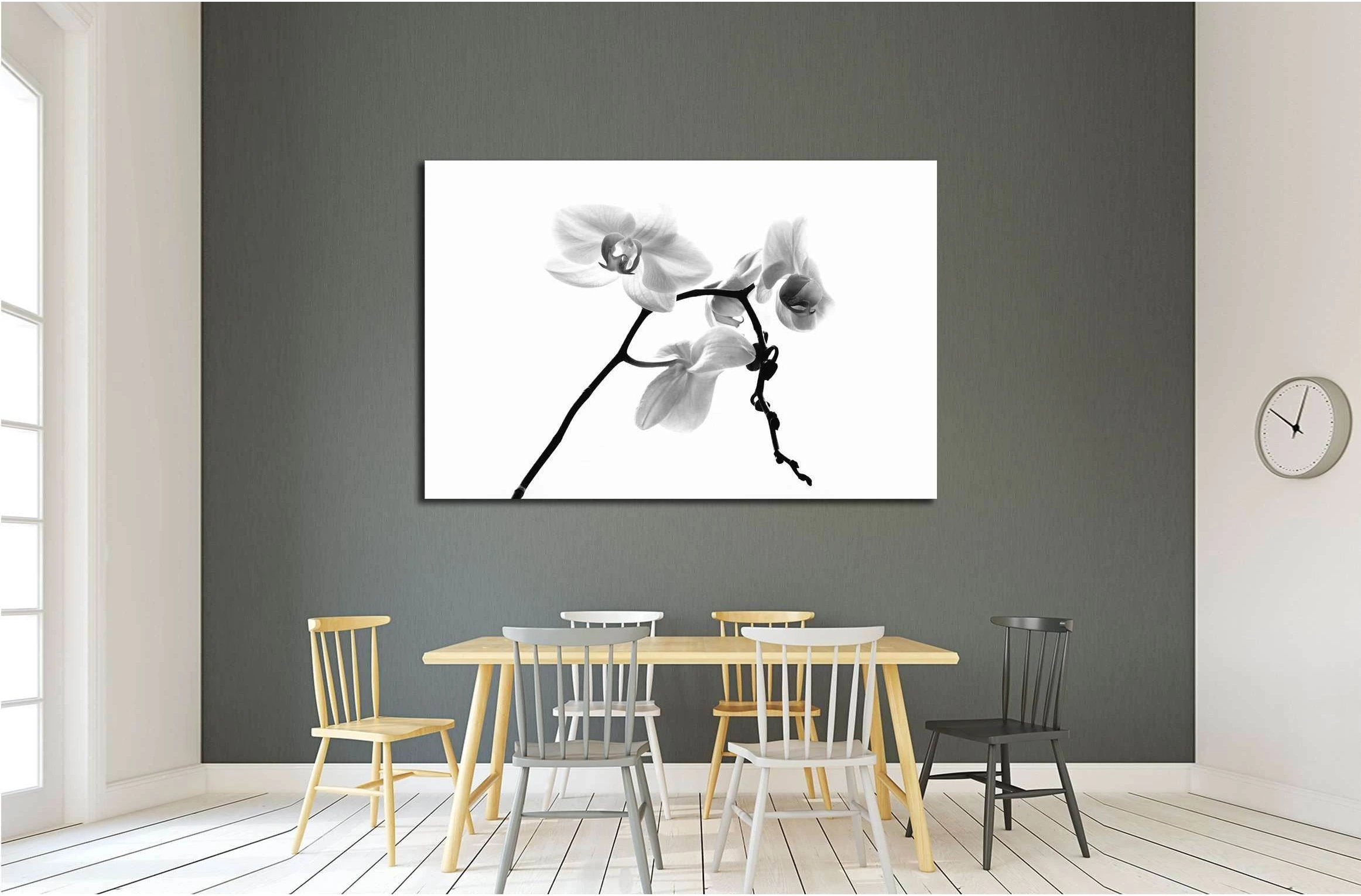 orchid on a white background orchid on a white background №2835 Ready to Hang Canvas Print - Zellart Canvas Prints ALL_Products, s-2835