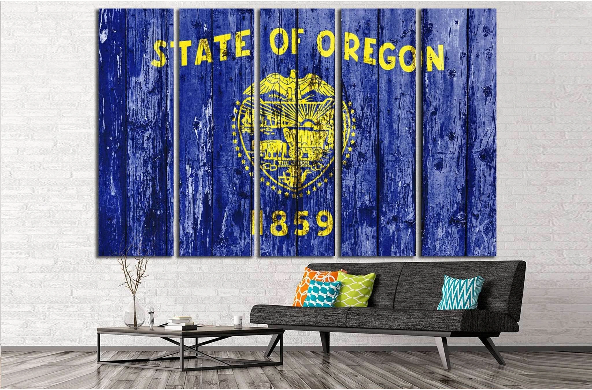 Oregon №666 Ready to Hang Canvas Print - Zellart Canvas Prints ALL_Products, s-666