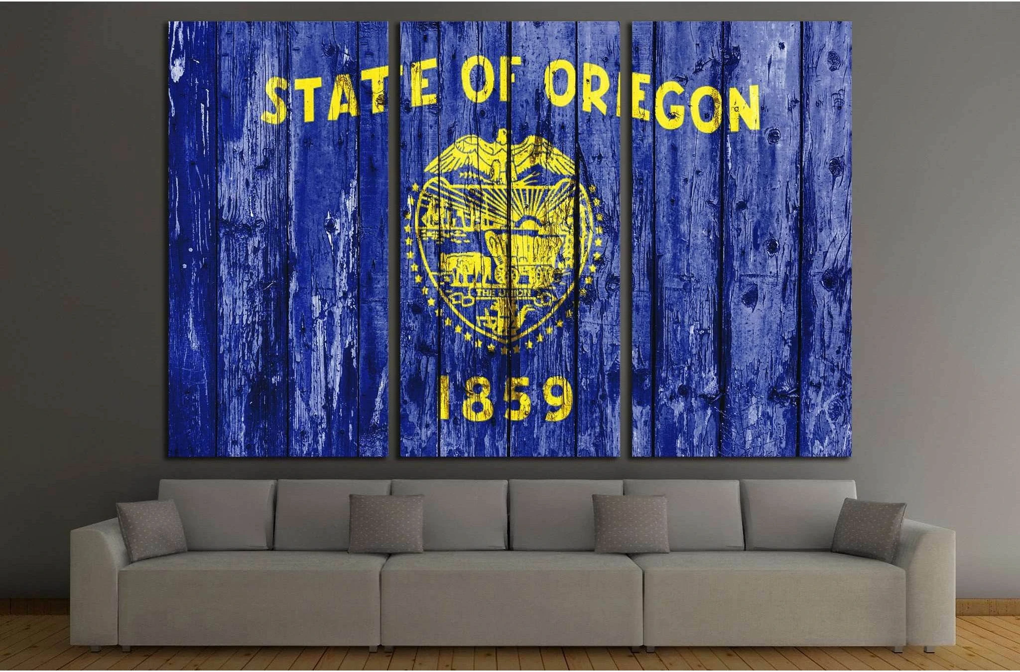 Oregon №666 Ready to Hang Canvas Print - Zellart Canvas Prints ALL_Products, s-666