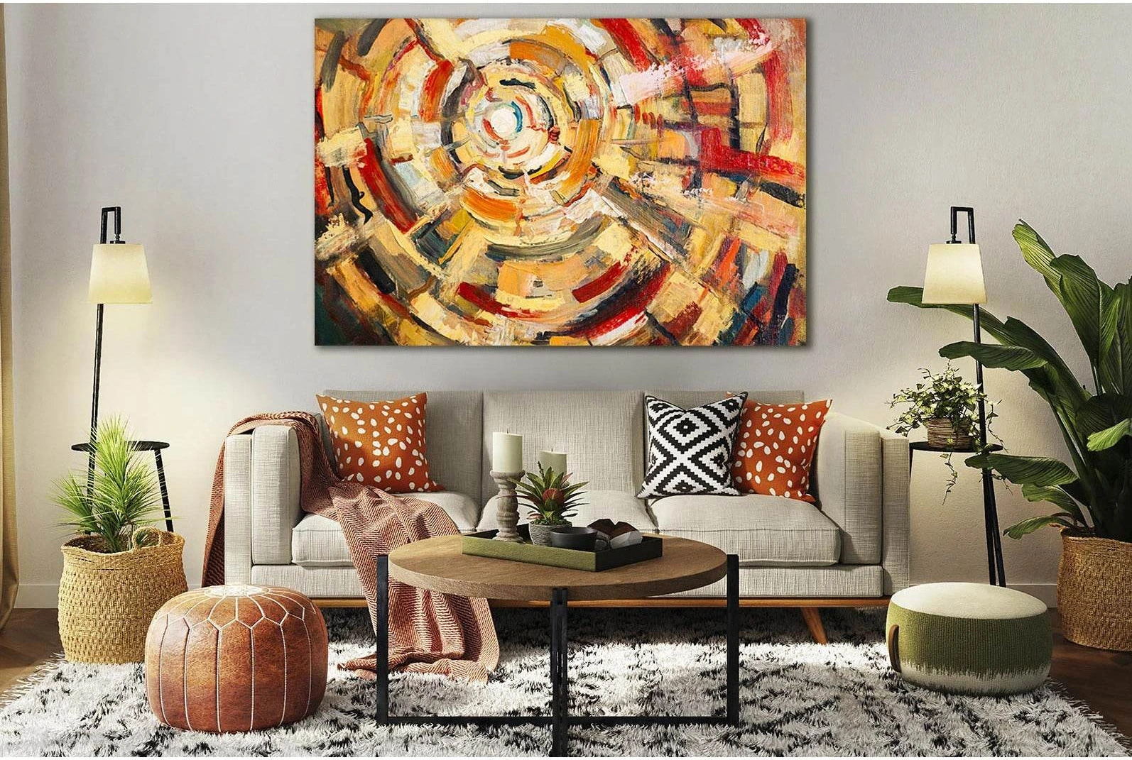 Original Oil Painting On Canvas №SL559 Ready to Hang Canvas Print - Zellart Canvas Prints 0new, ALL_Products, Oil Painting Wall Art