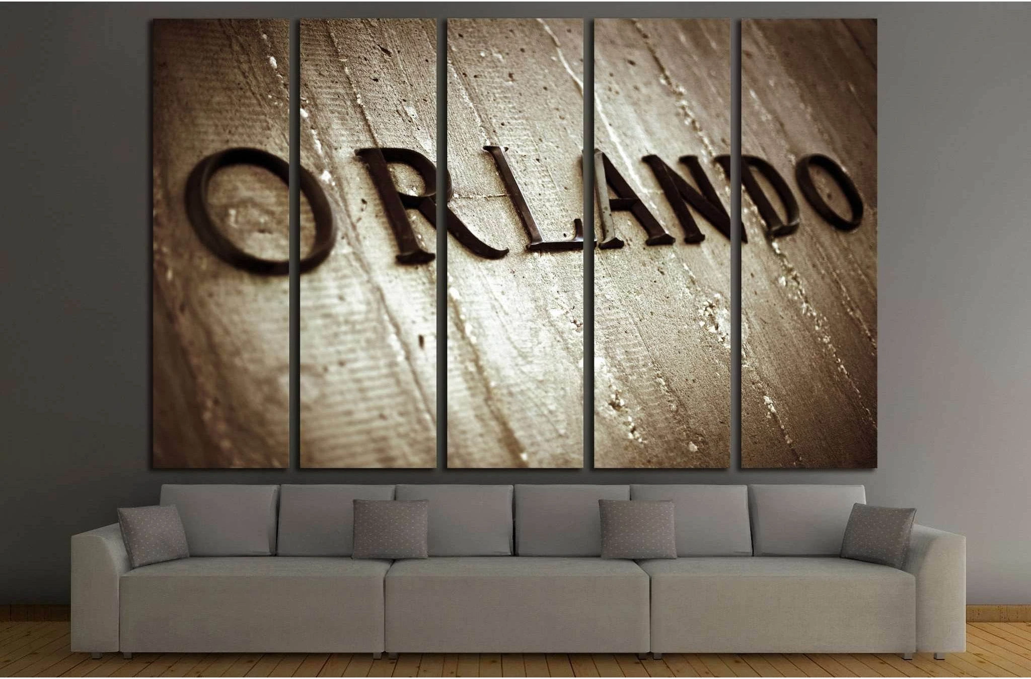 Orlando Sign №1951 Ready to Hang Canvas Print - Zellart Canvas Prints ALL_Products, s-1951