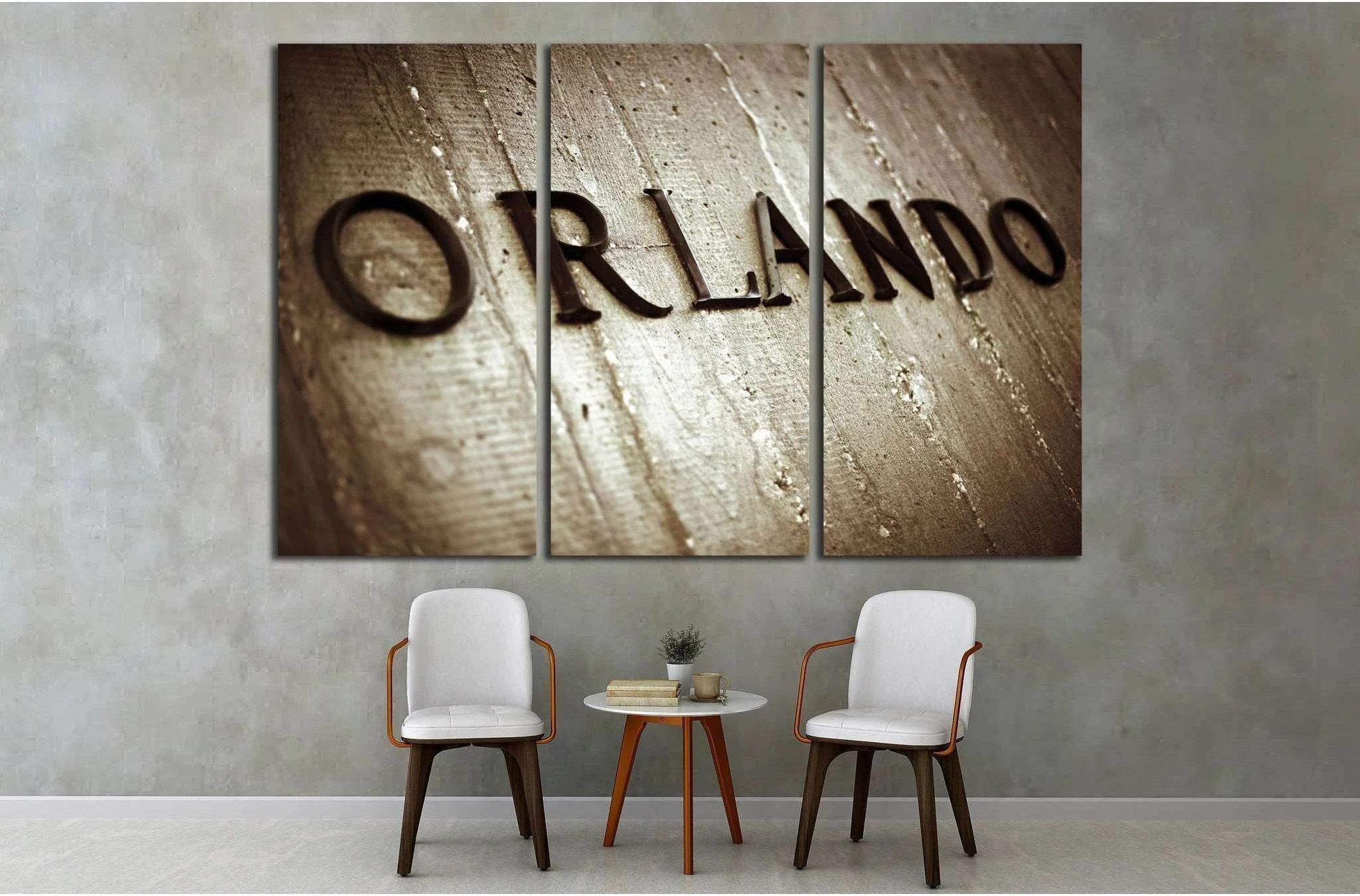 Orlando Sign №1951 Ready to Hang Canvas Print - Zellart Canvas Prints ALL_Products, s-1951